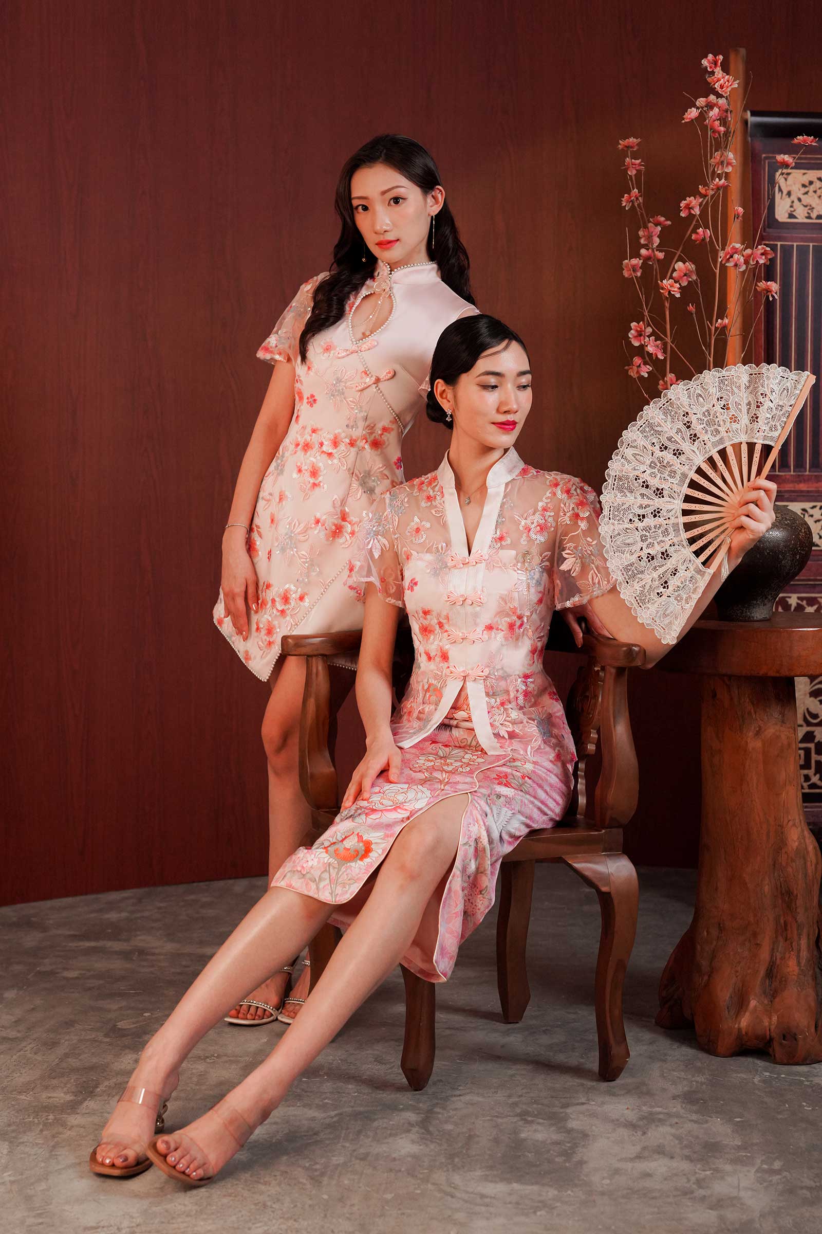 Mei Ying Qipao (Pink) - Image 14
