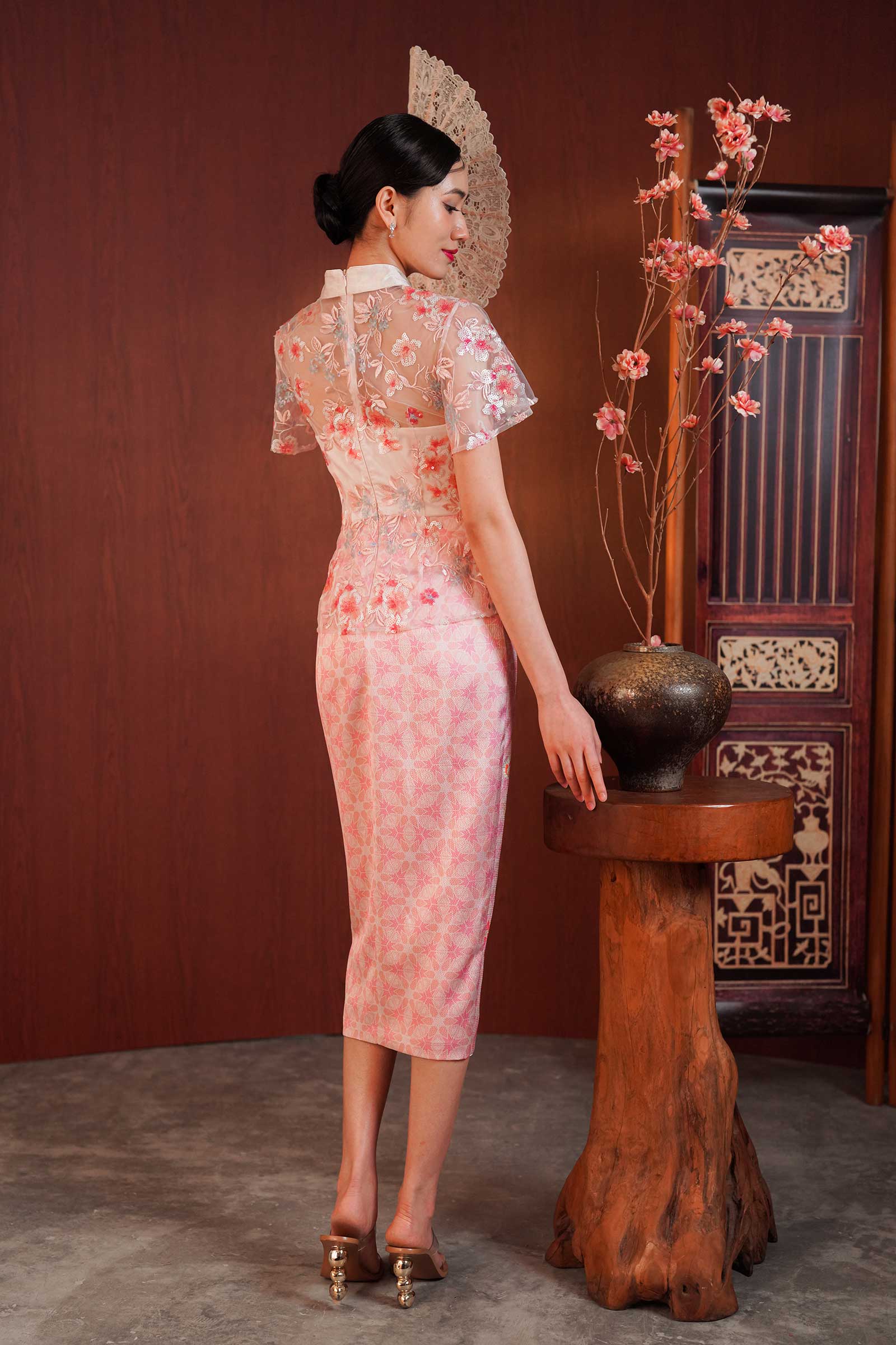 Mei Ying Qipao (Pink) - Image 3