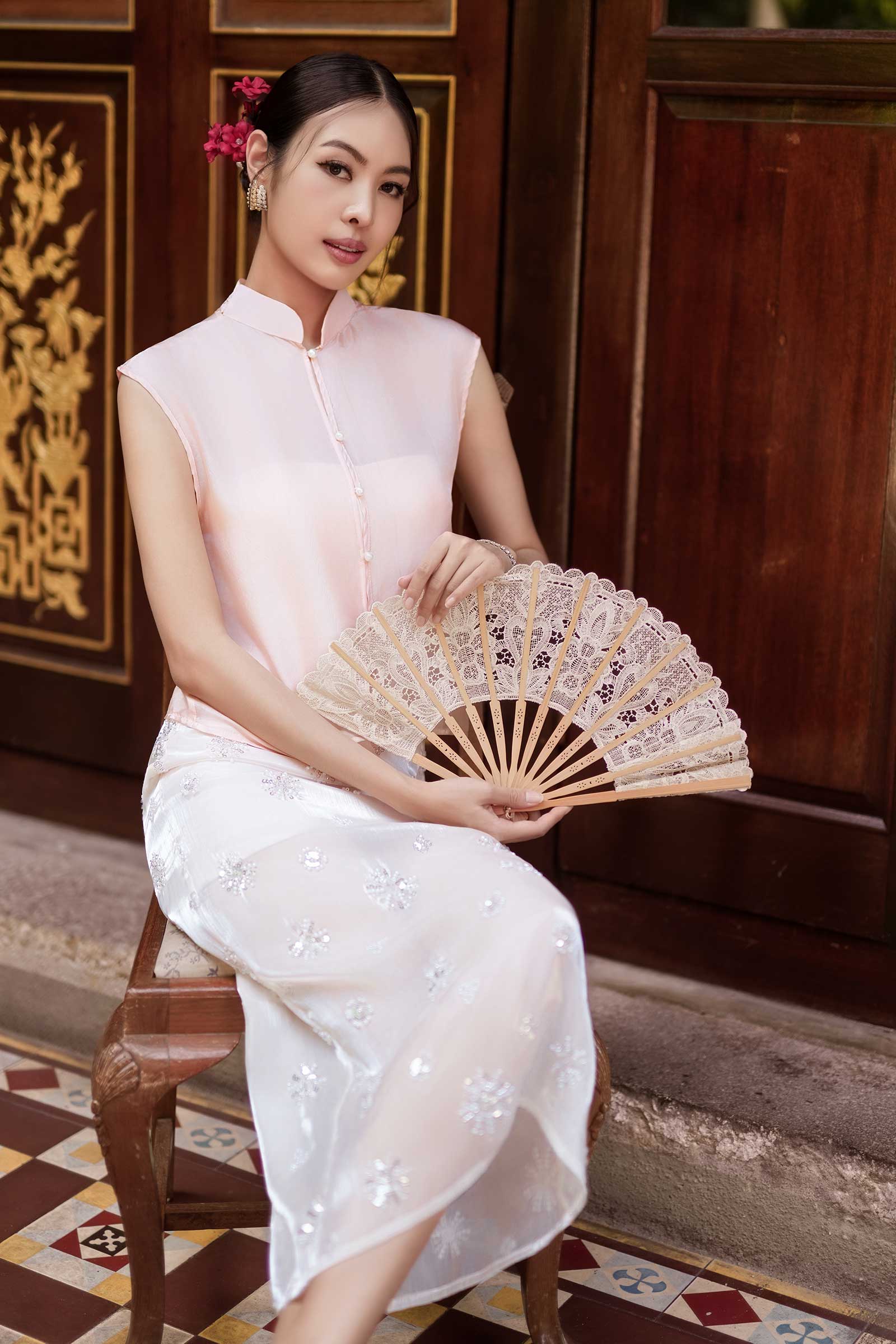 Soralis Silk Qipao Top (Coralise) - Image 12