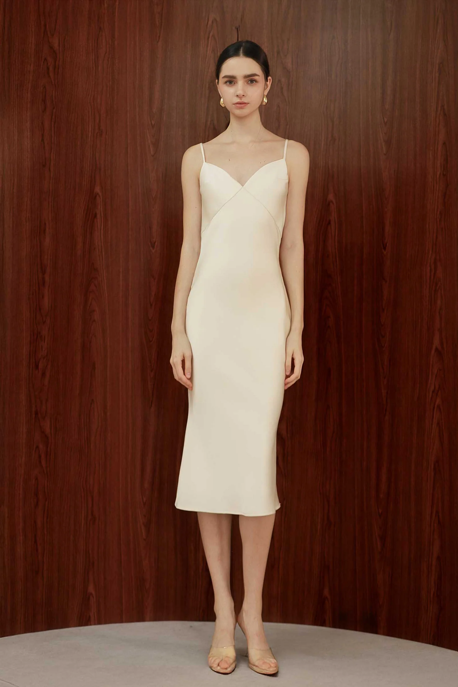 Seren Satin Slip (Cream)