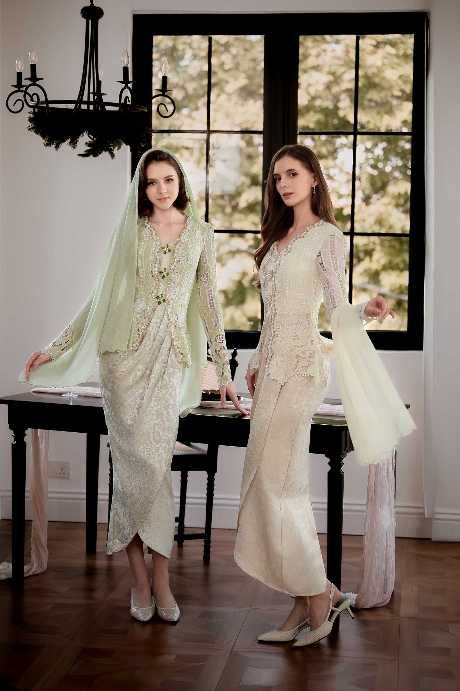 Seroja Kebaya Set (Sage) - Image 9