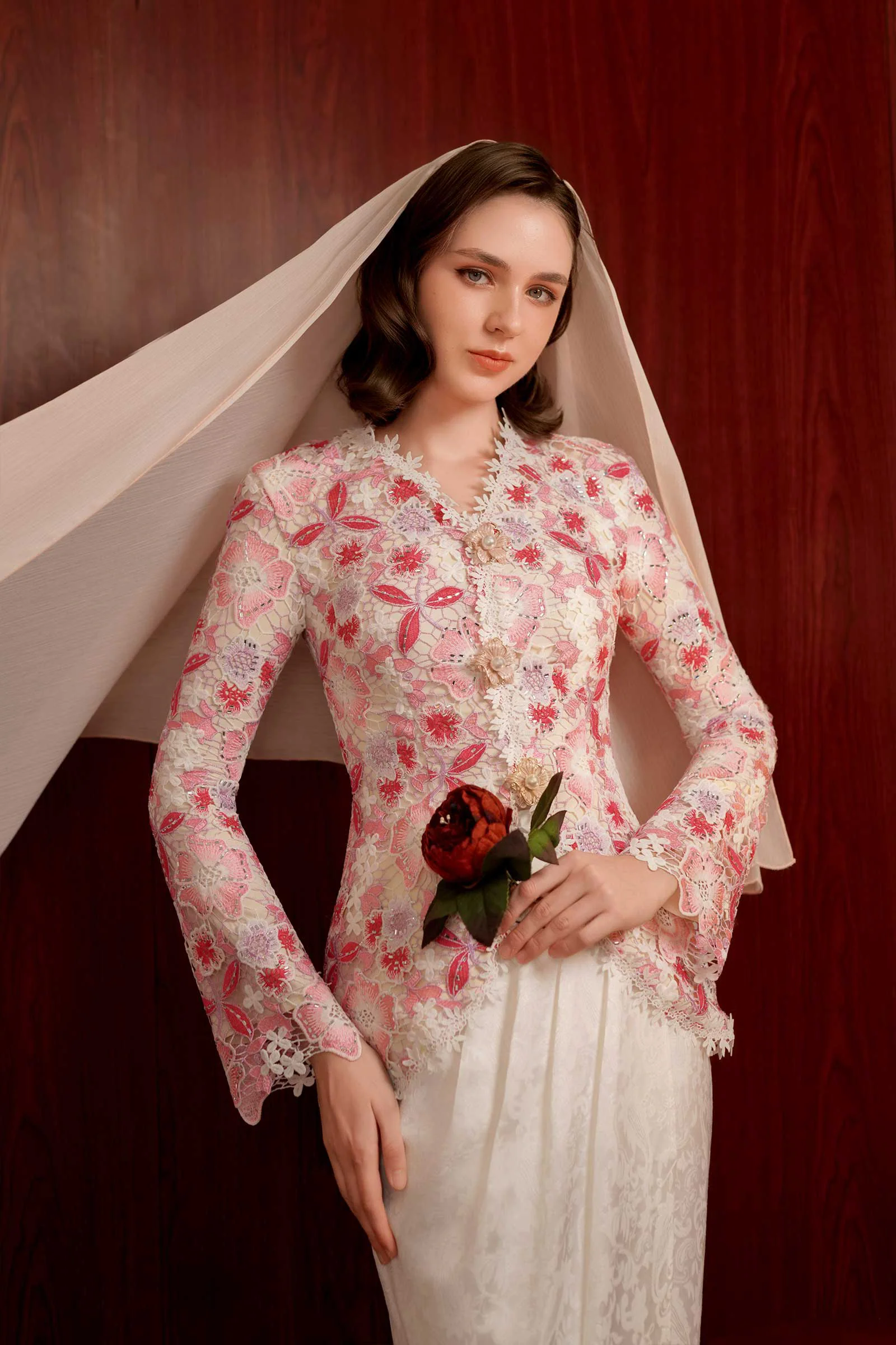 Rose Kebaya Top