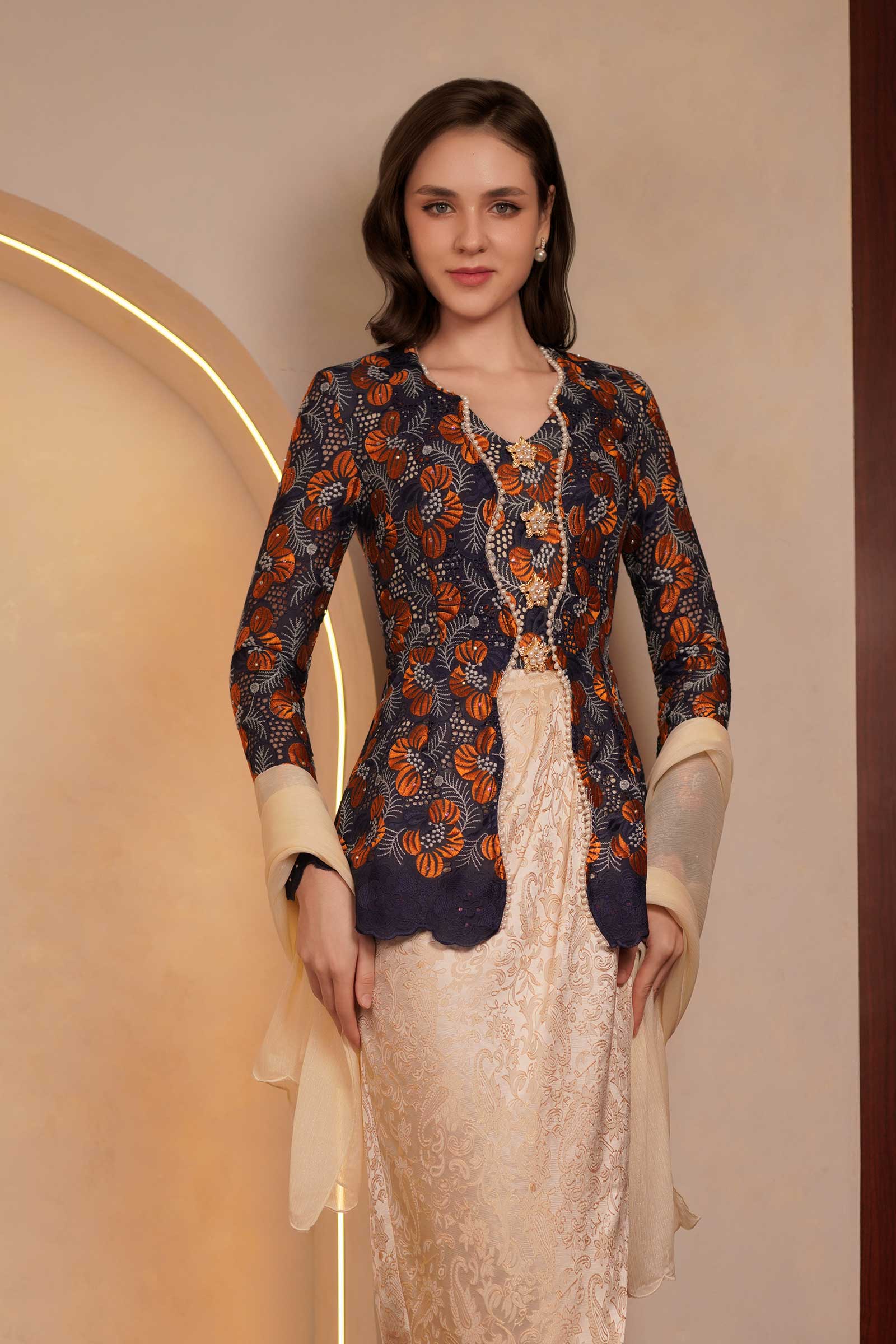 Kemboja Kebaya Top - Image 2
