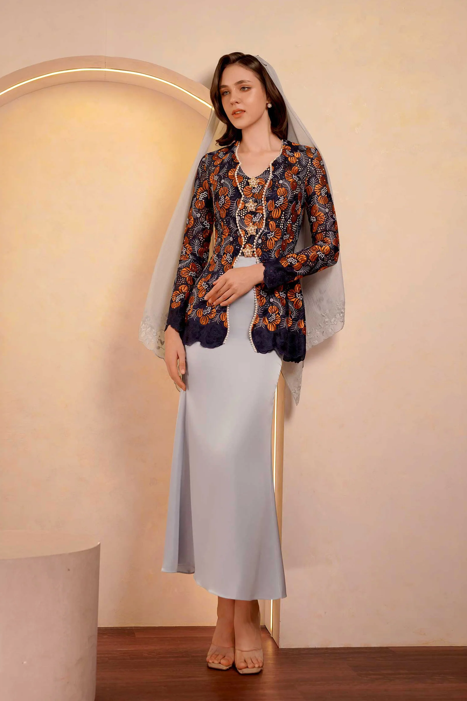 Kemboja Kebaya Top - Image 39