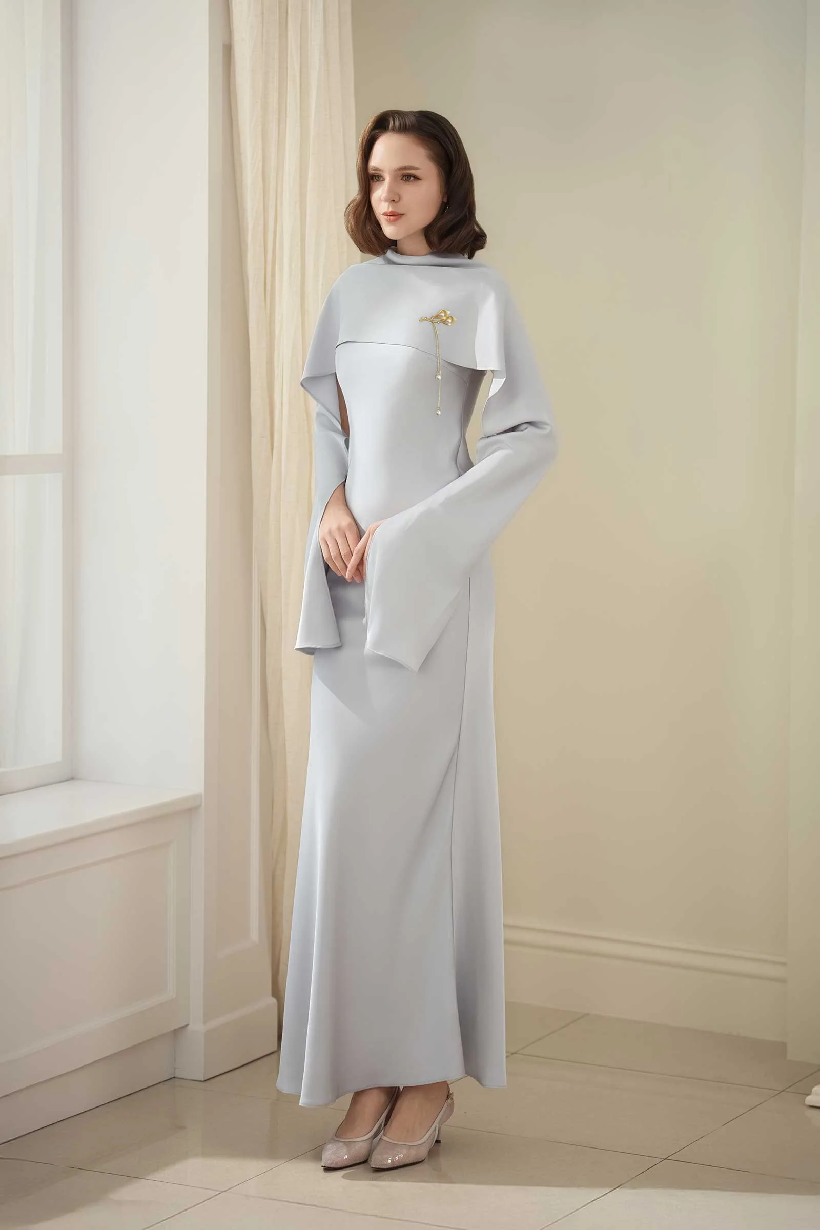 Vivienne Convertible Dress (Grey) - Image 12
