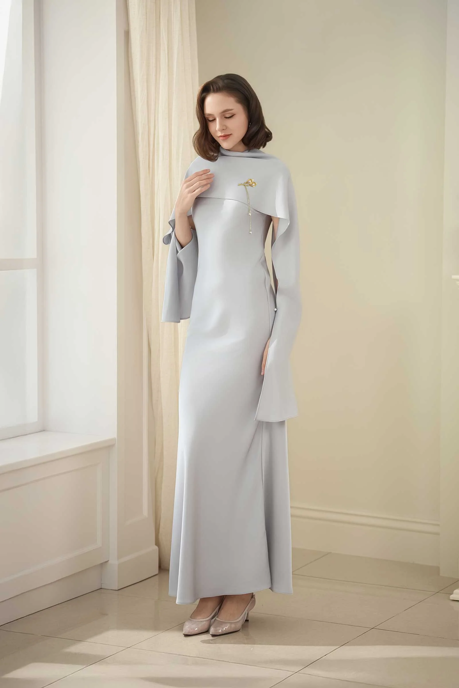Vivienne Convertible Dress (Grey) - Image 14