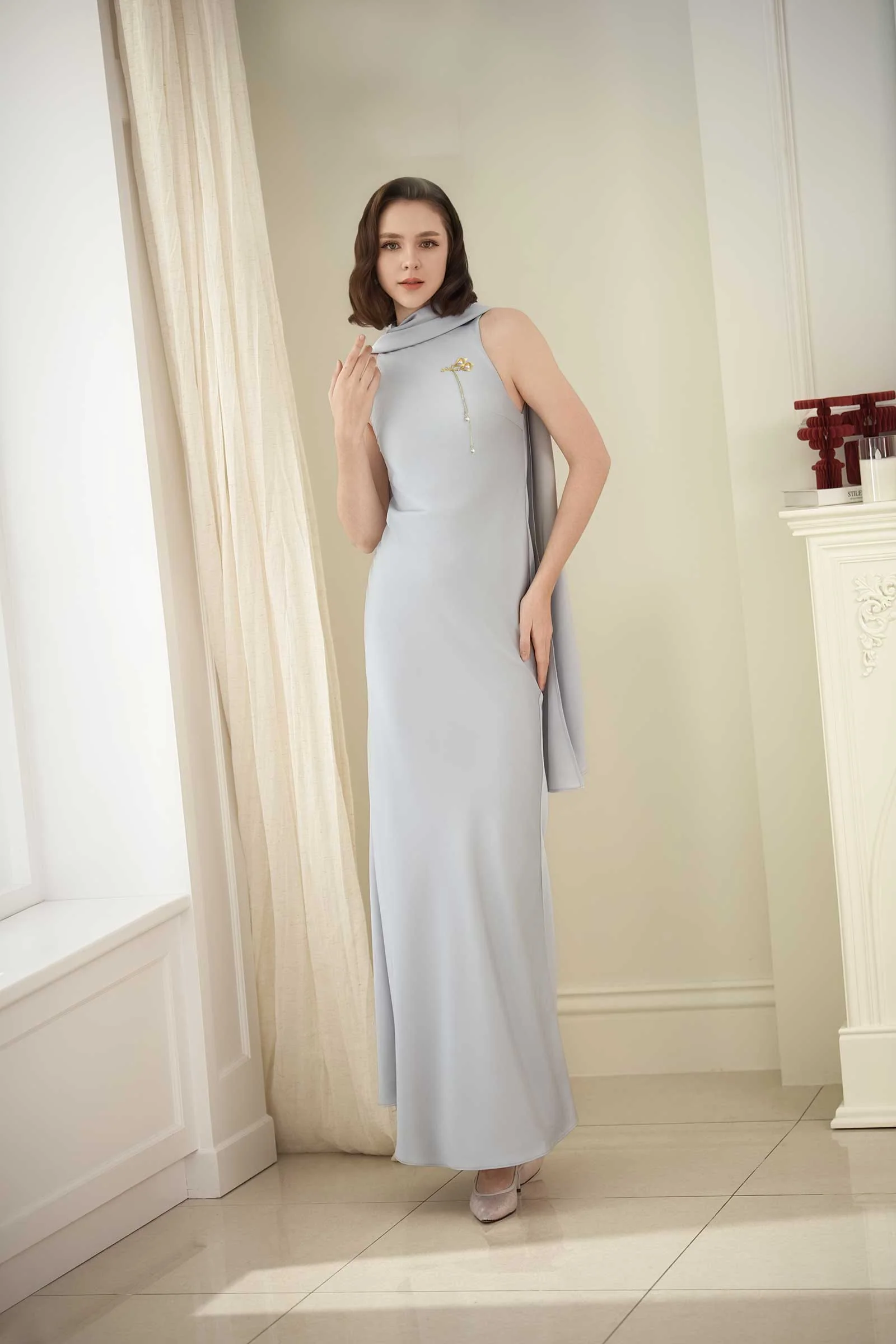 Vivienne Convertible Dress (Grey) - Image 20