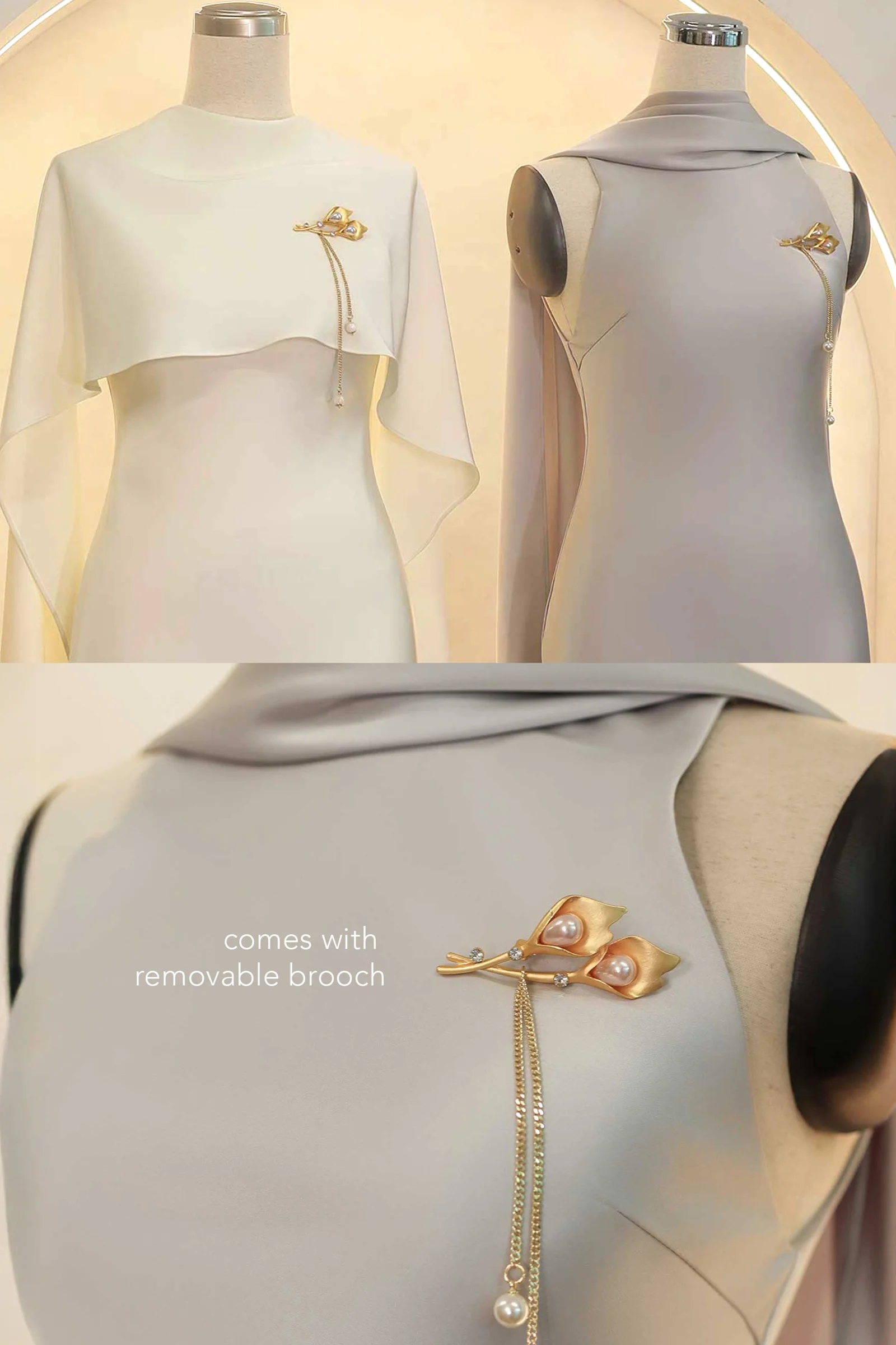 Vivienne Convertible Dress (Cream) - Image 4