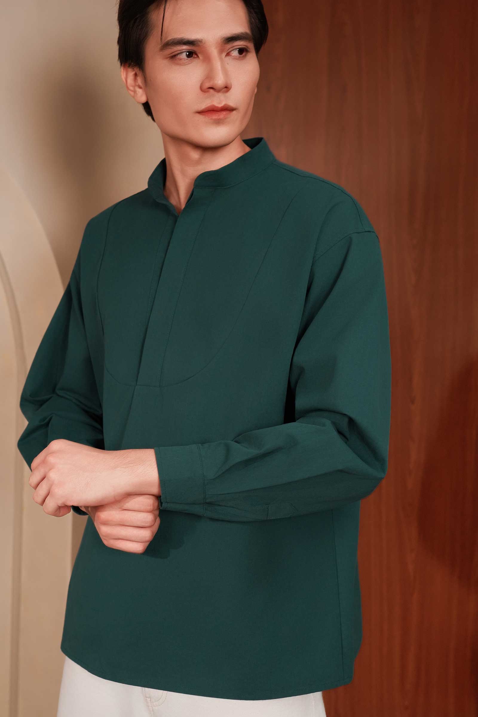 Johan Men Shirt (Teal) - Image 2