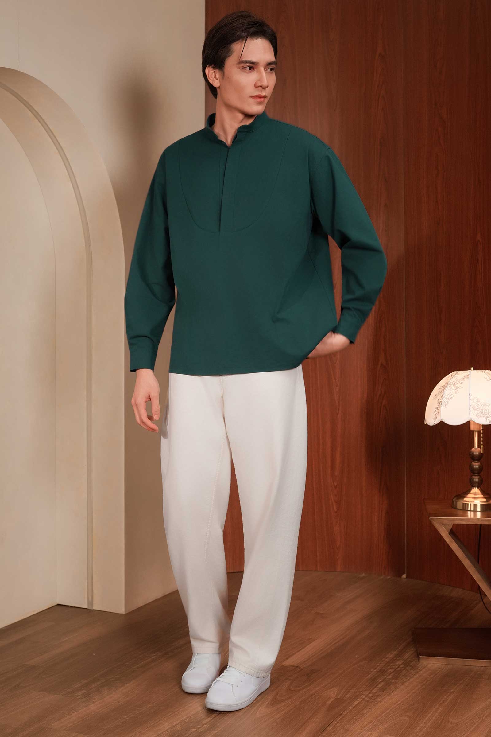 Johan Men Shirt (Teal) - Image 3