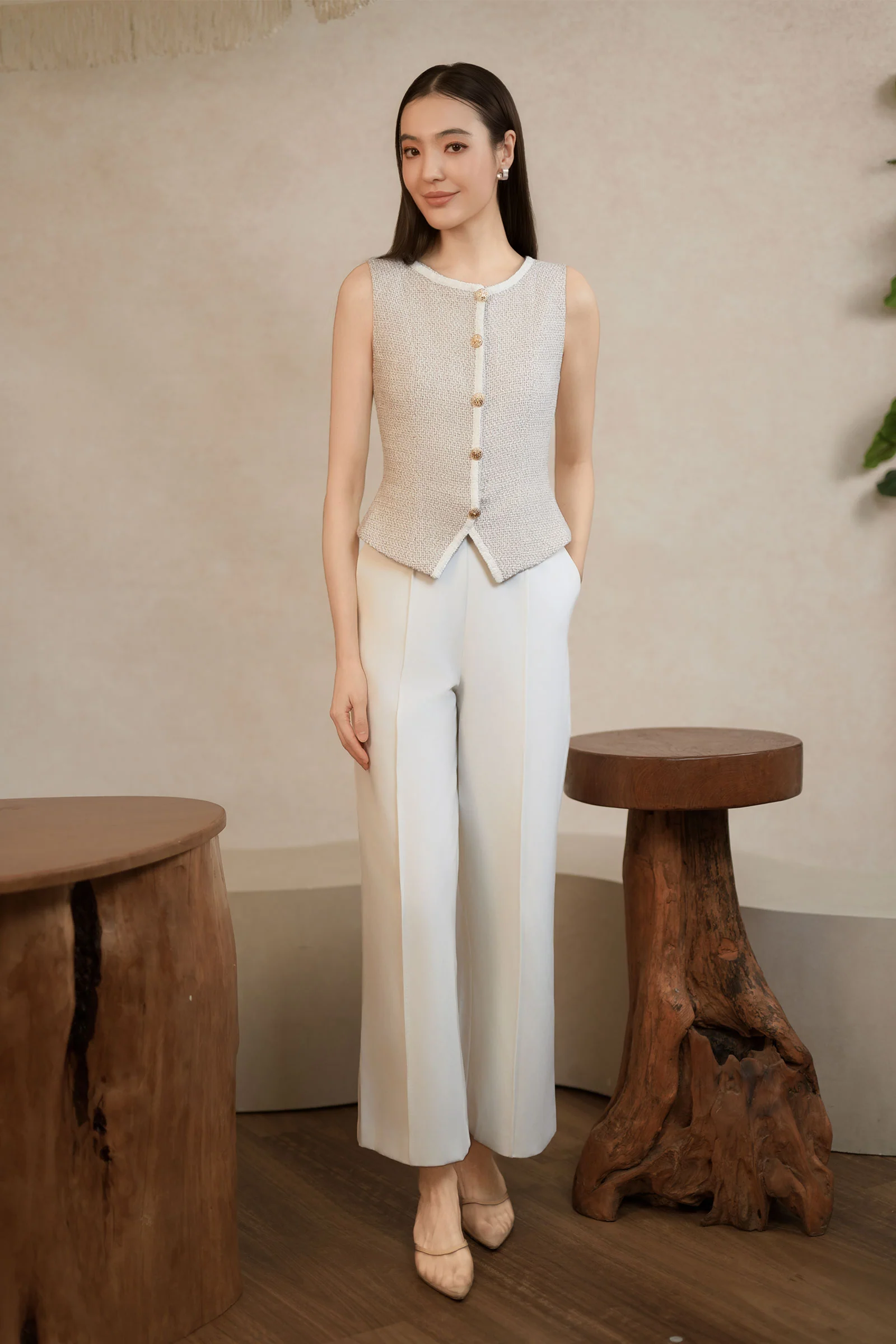 Daniexia Jumpsuit (Cream) - Image 7