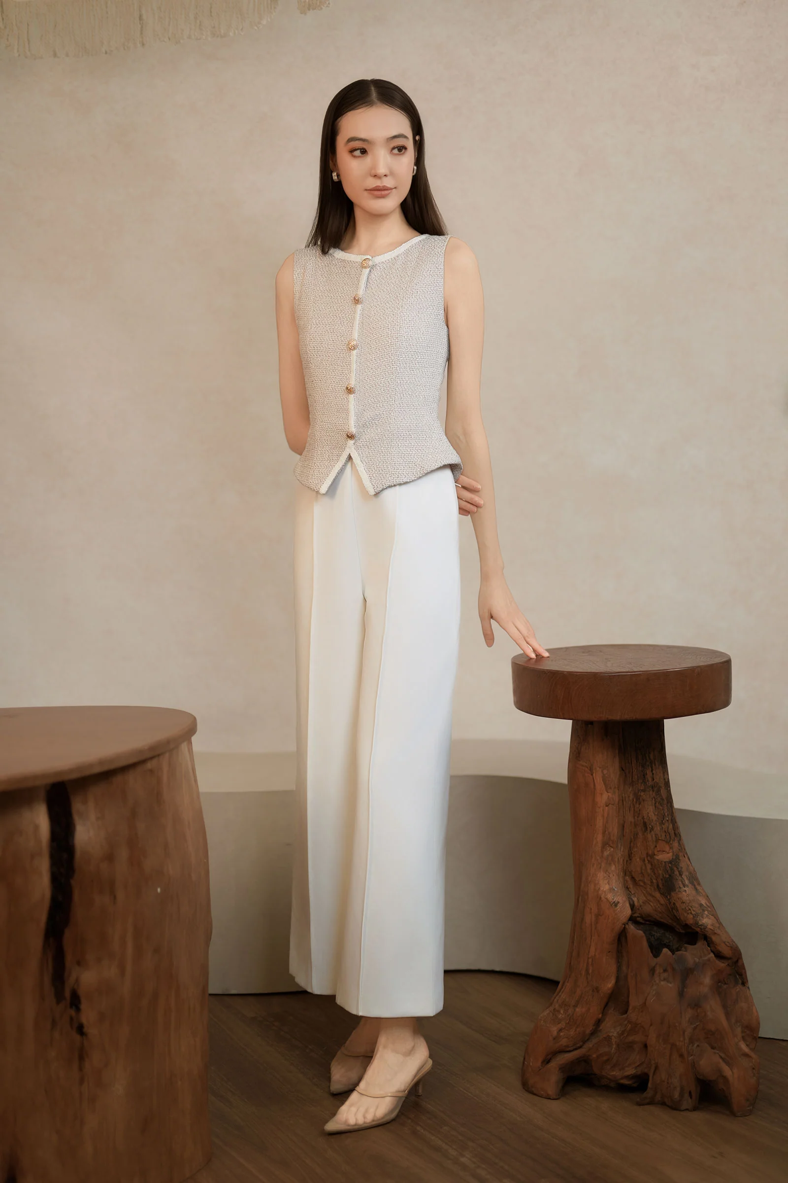 Daniexia Jumpsuit (Cream) - Image 8