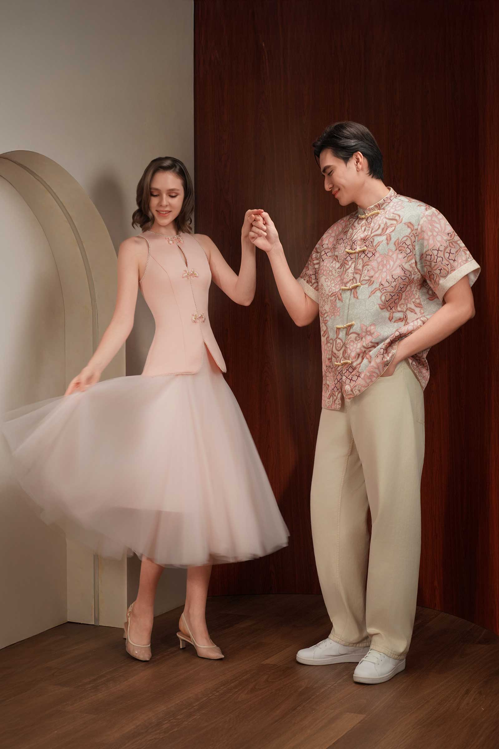Ivy Qipao Top (Pink) - Image 10