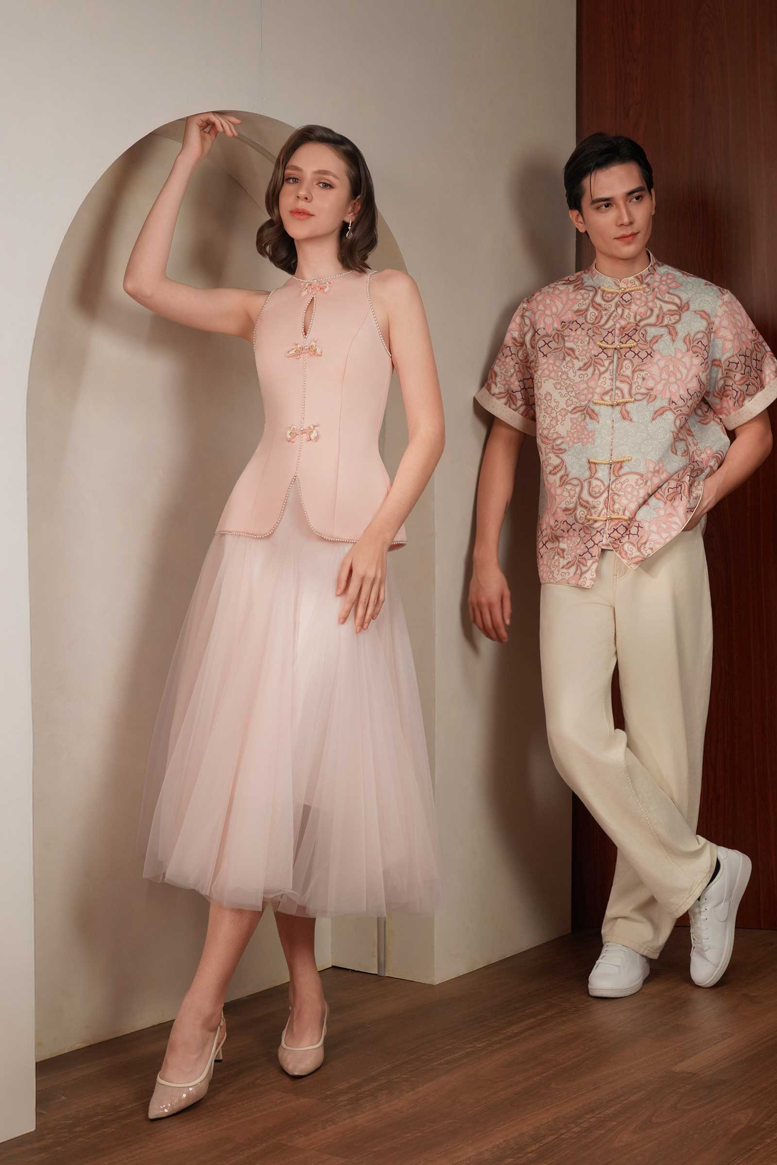 Ivy Qipao Top (Pink) - Image 16