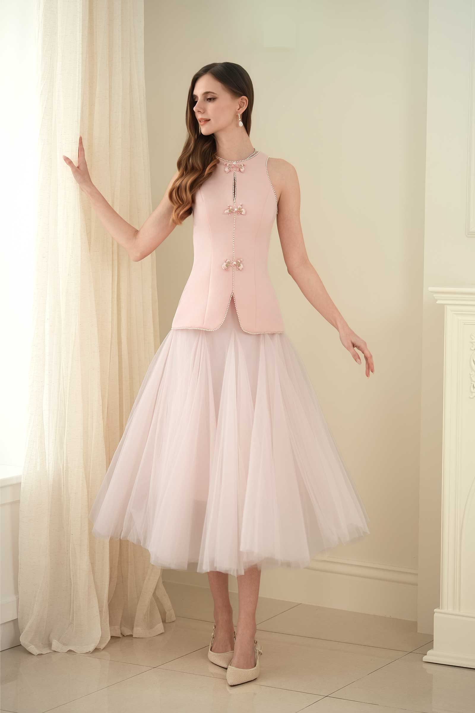 Ivy Qipao Top (Pink) - Image 25