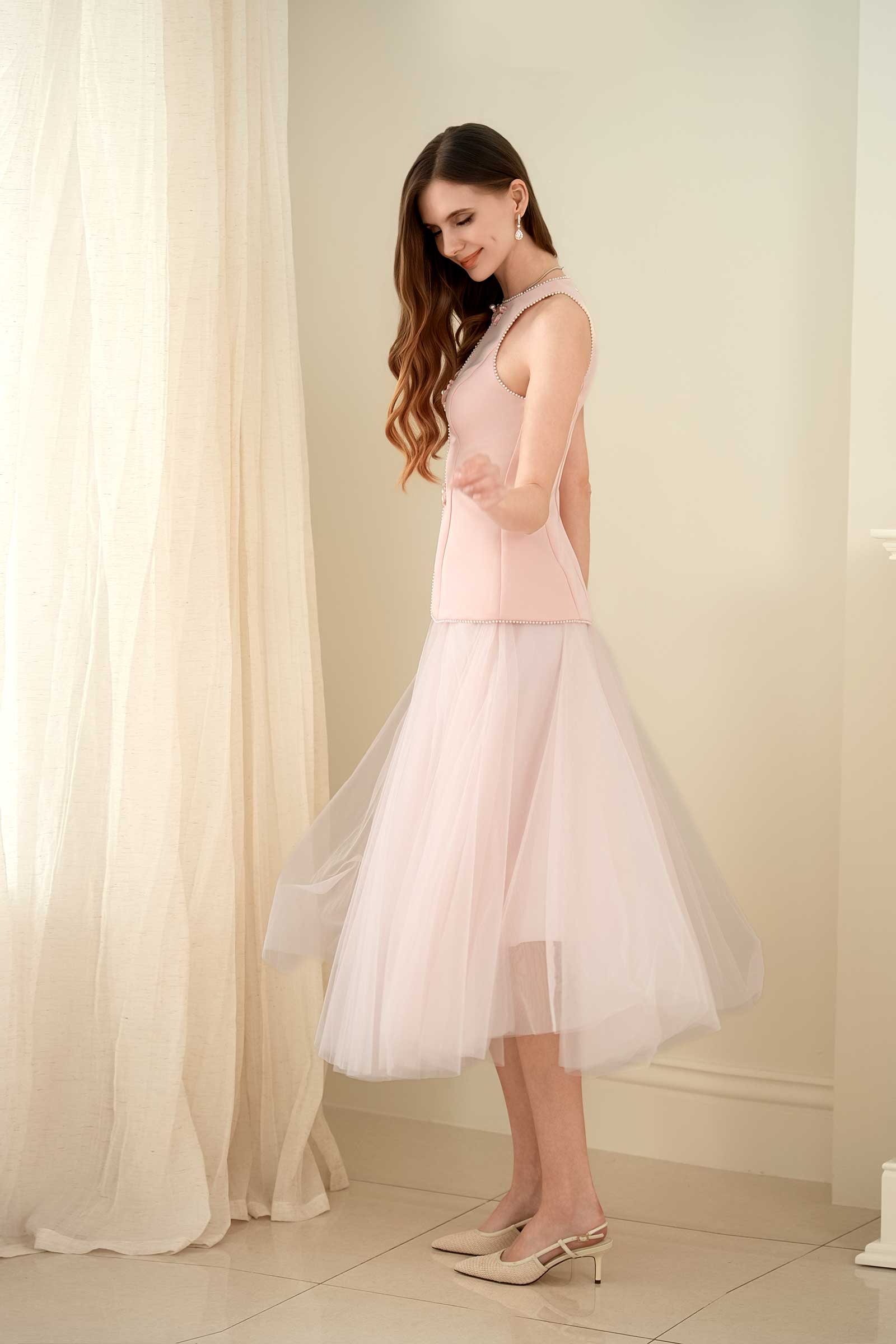 Ivy Qipao Top (Pink) - Image 26