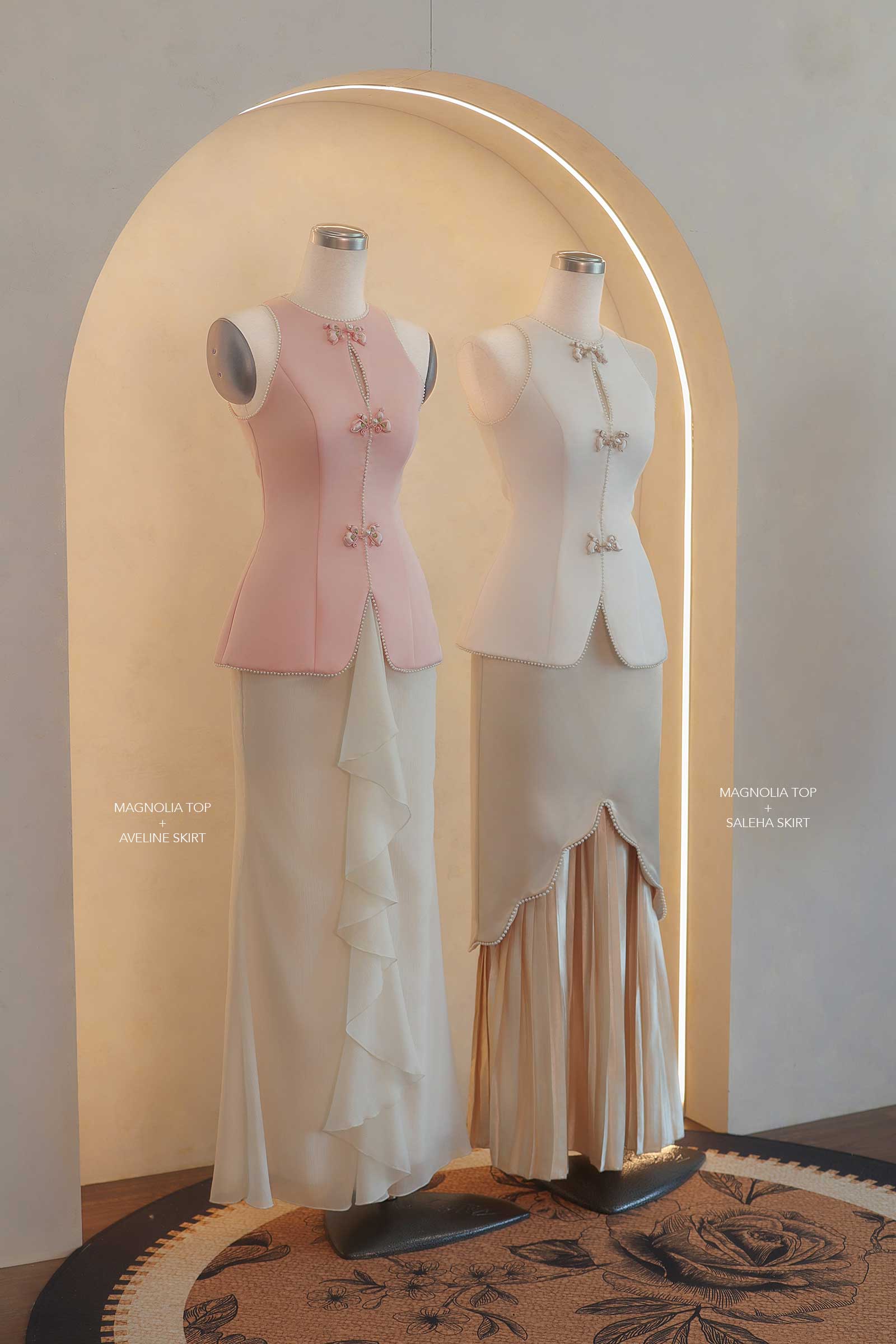 Ivy Qipao Top (Pink) - Image 6