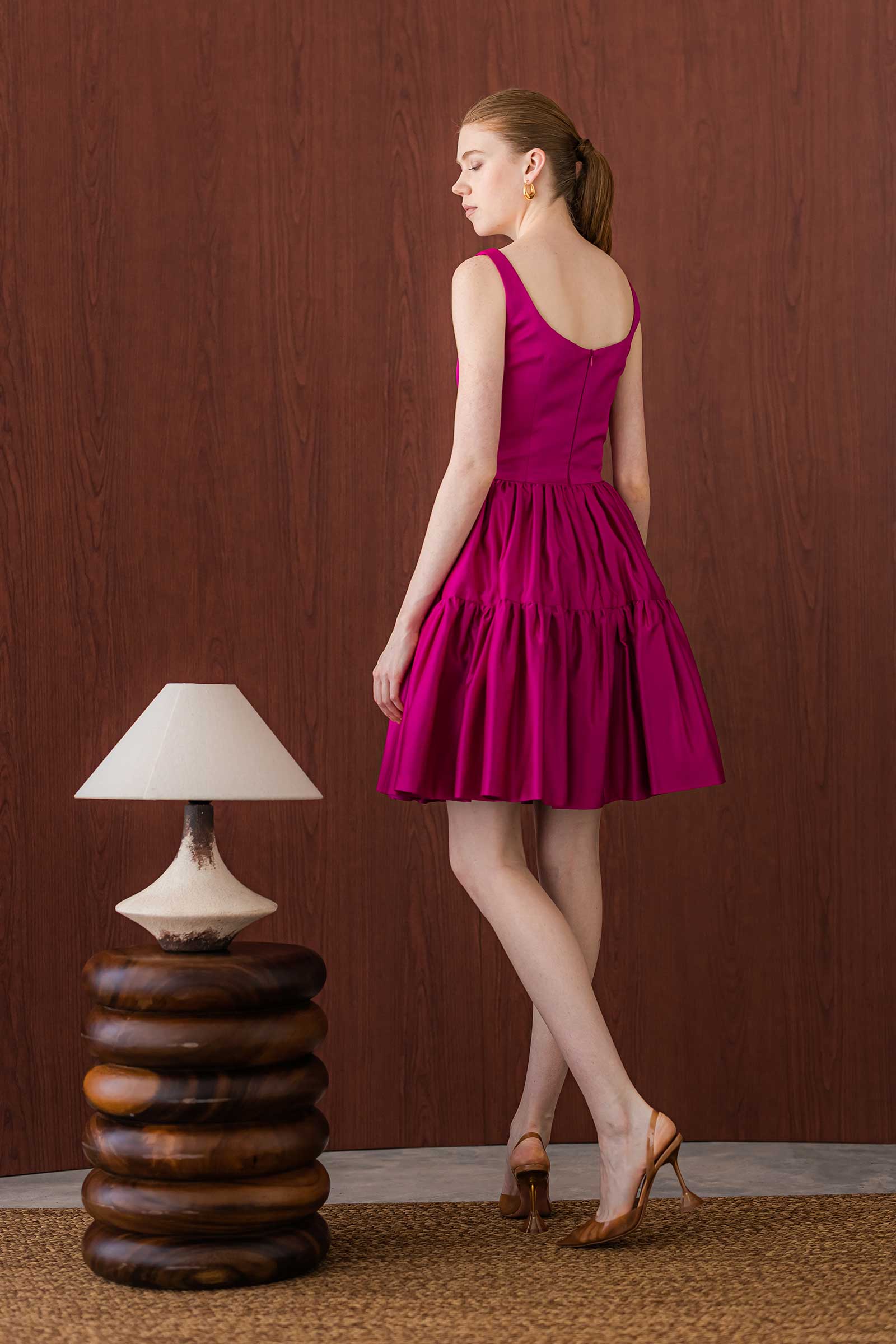 Daivin Dress (Fuschia) - Image 4