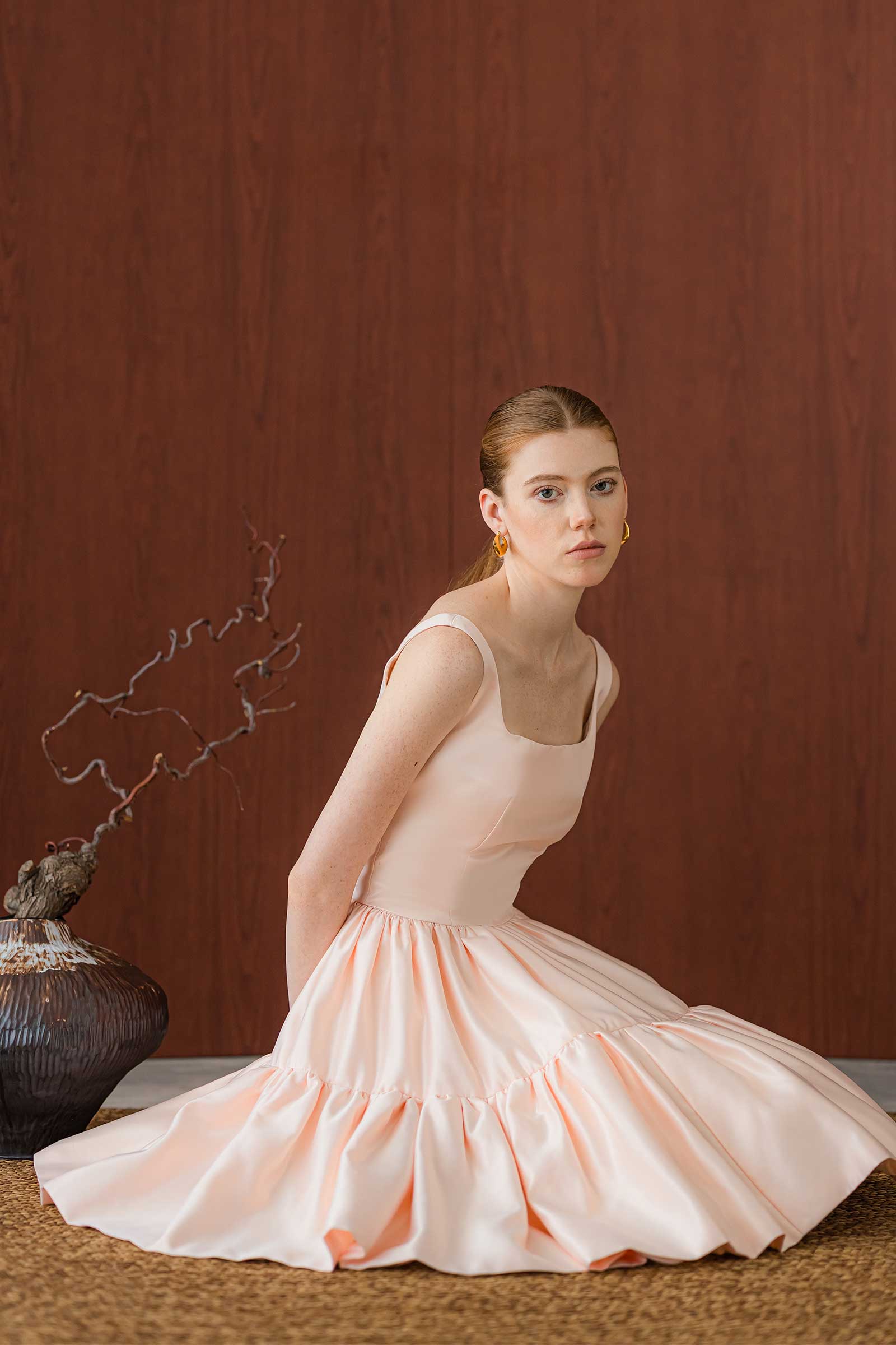 Daivin Dress (Peach) - Image 5