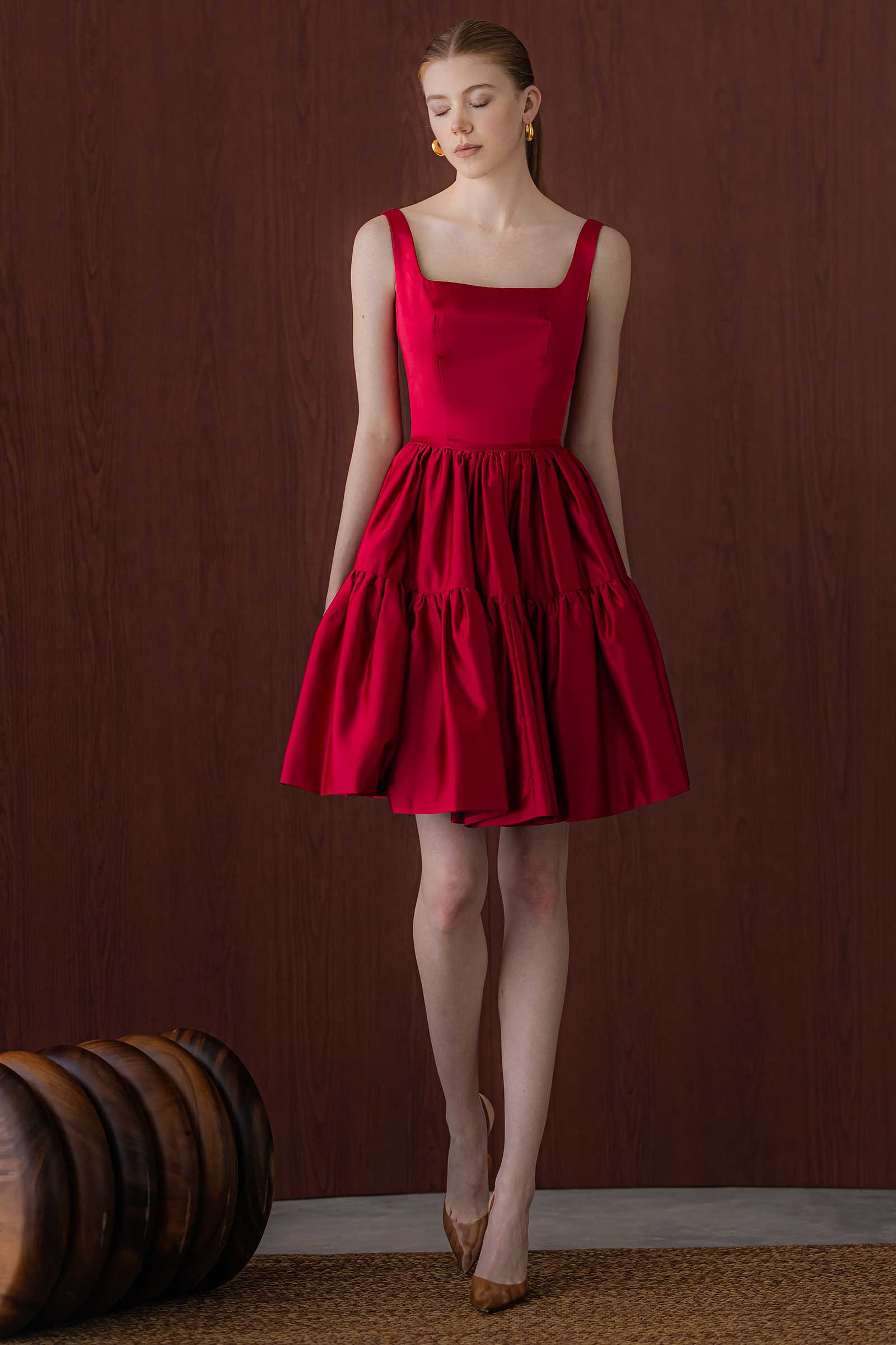 Daivin Dress (Red) - Image 3