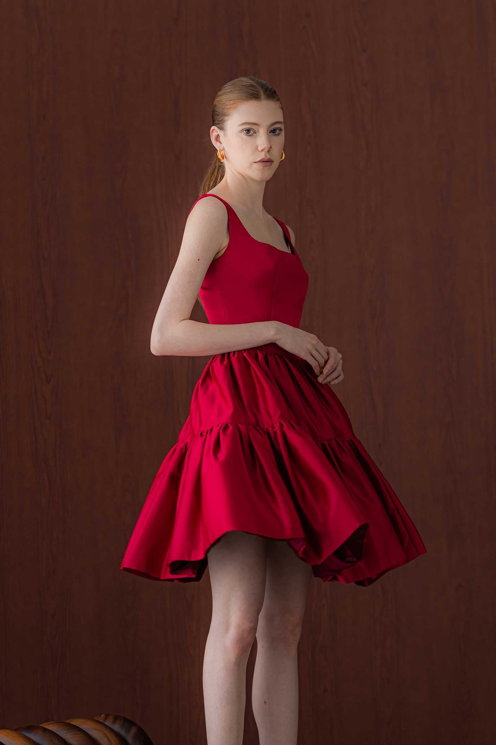 Daivin Dress (Red) - Image 7