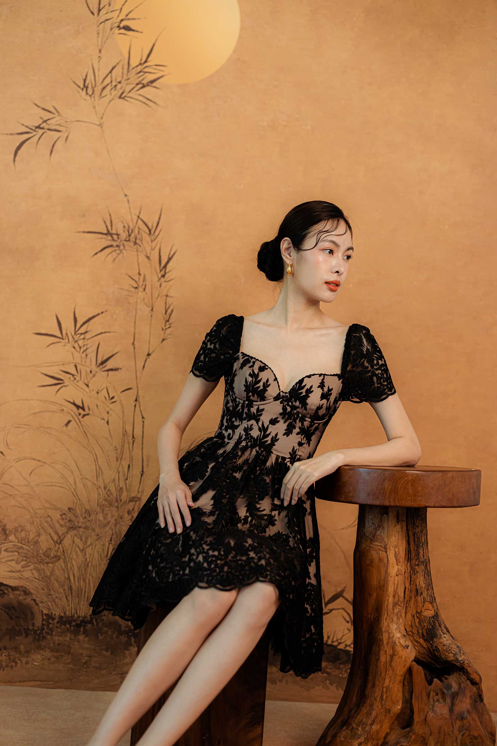 Lei Qiu Dress (Black) - Image 10