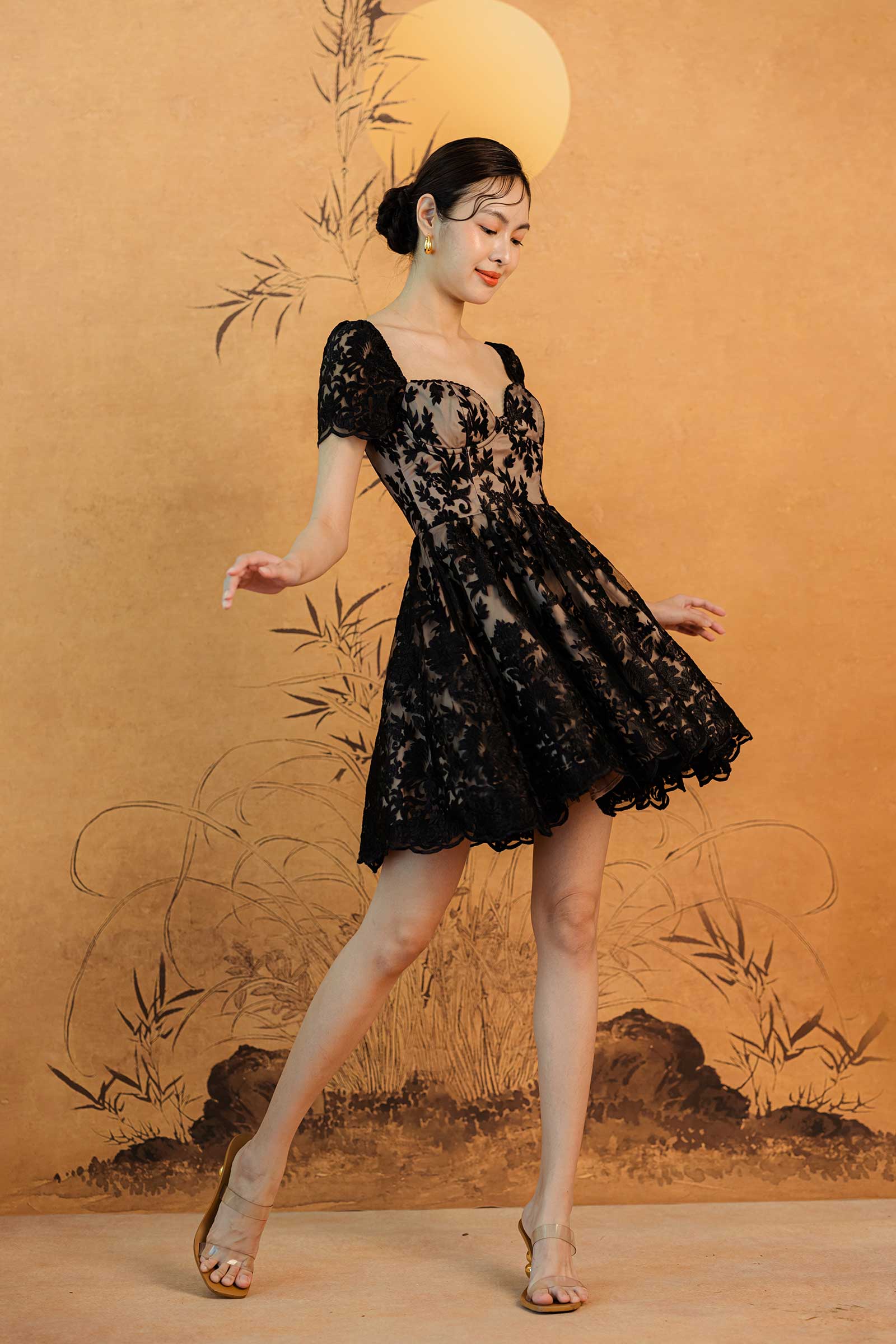 Lei Qiu Dress (Black) - Image 6