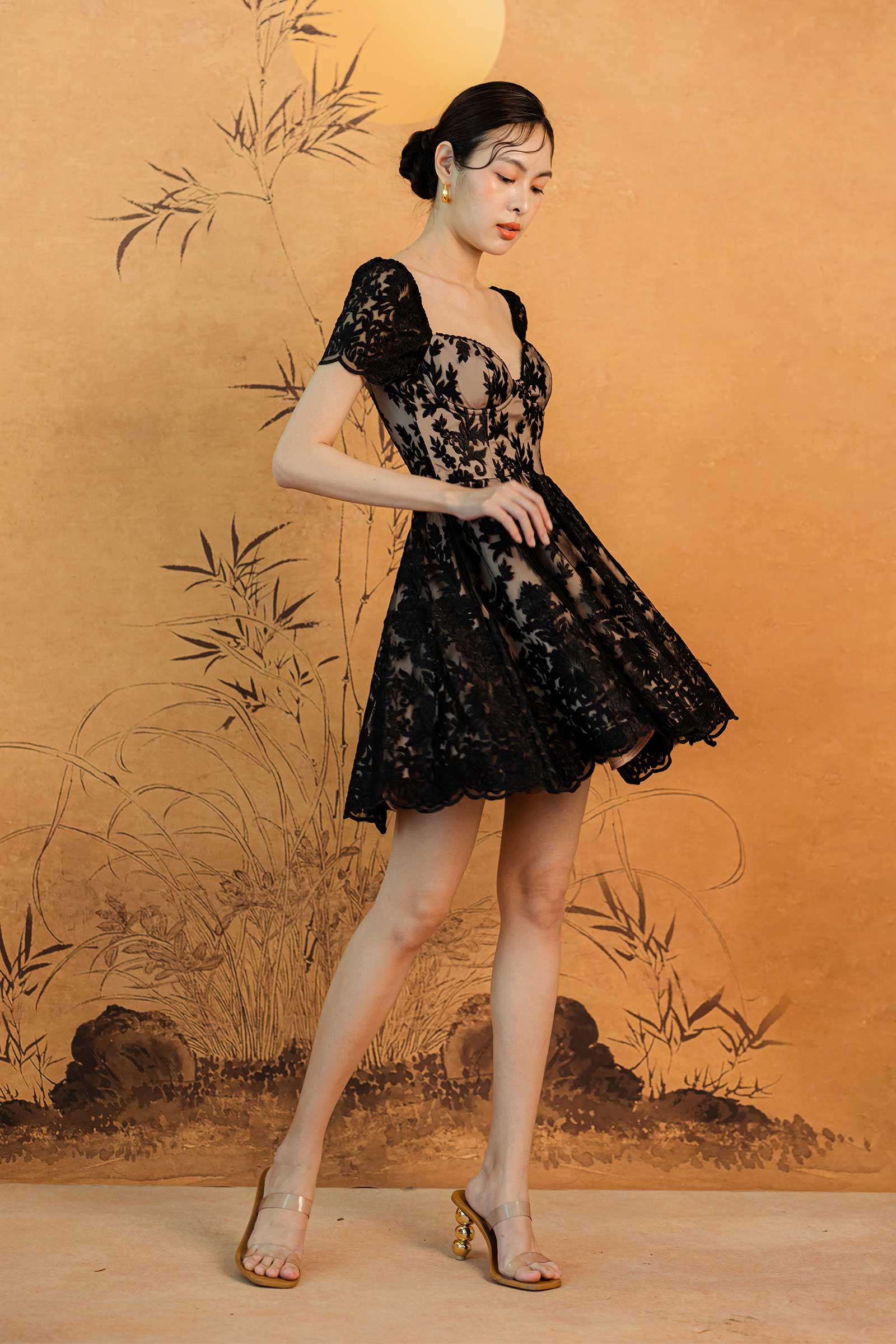 Lei Qiu Dress (Black) - Image 8
