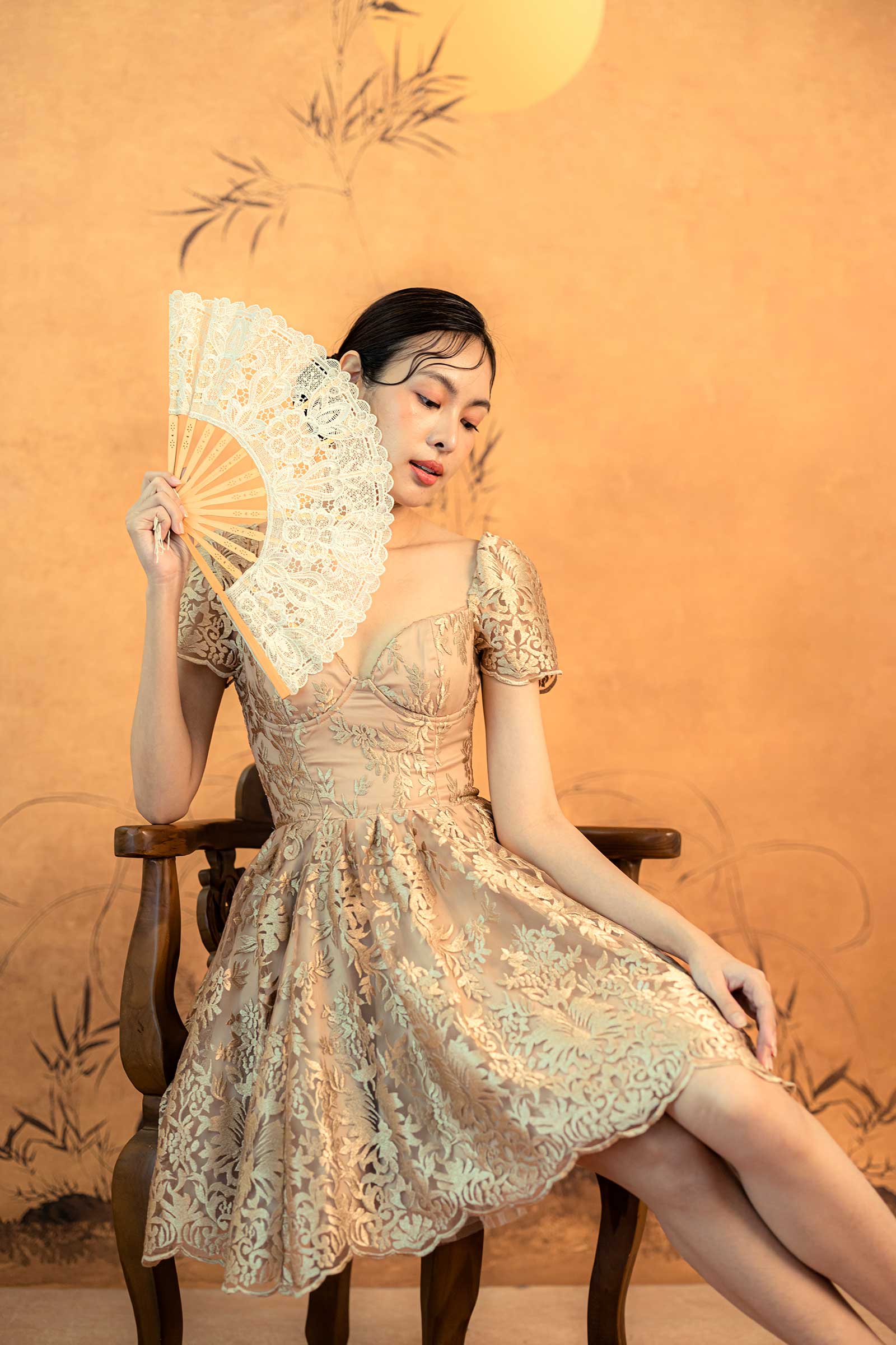Lei Qiu Dress (Gold) - Image 12