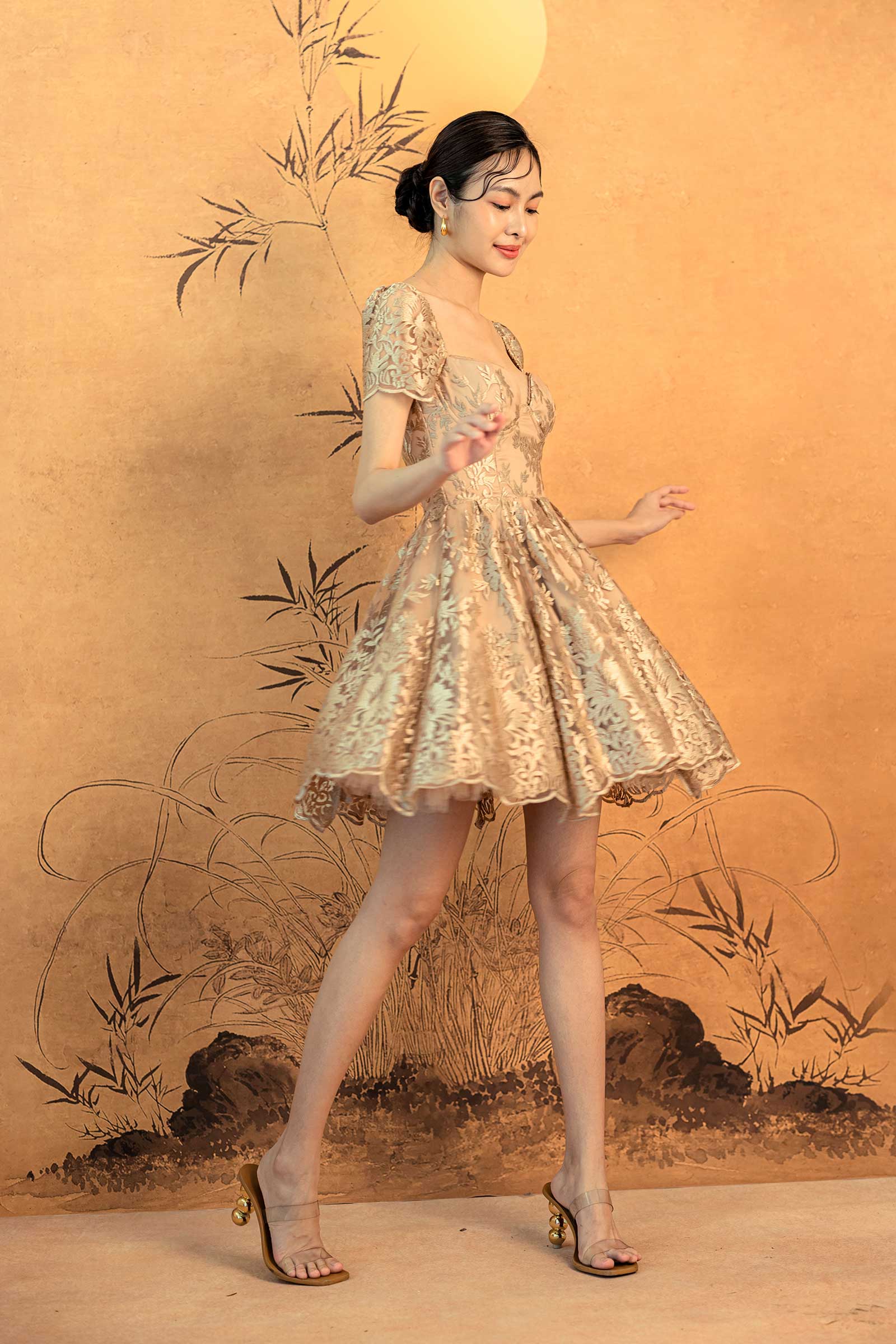 Lei Qiu Dress (Gold) - Image 7