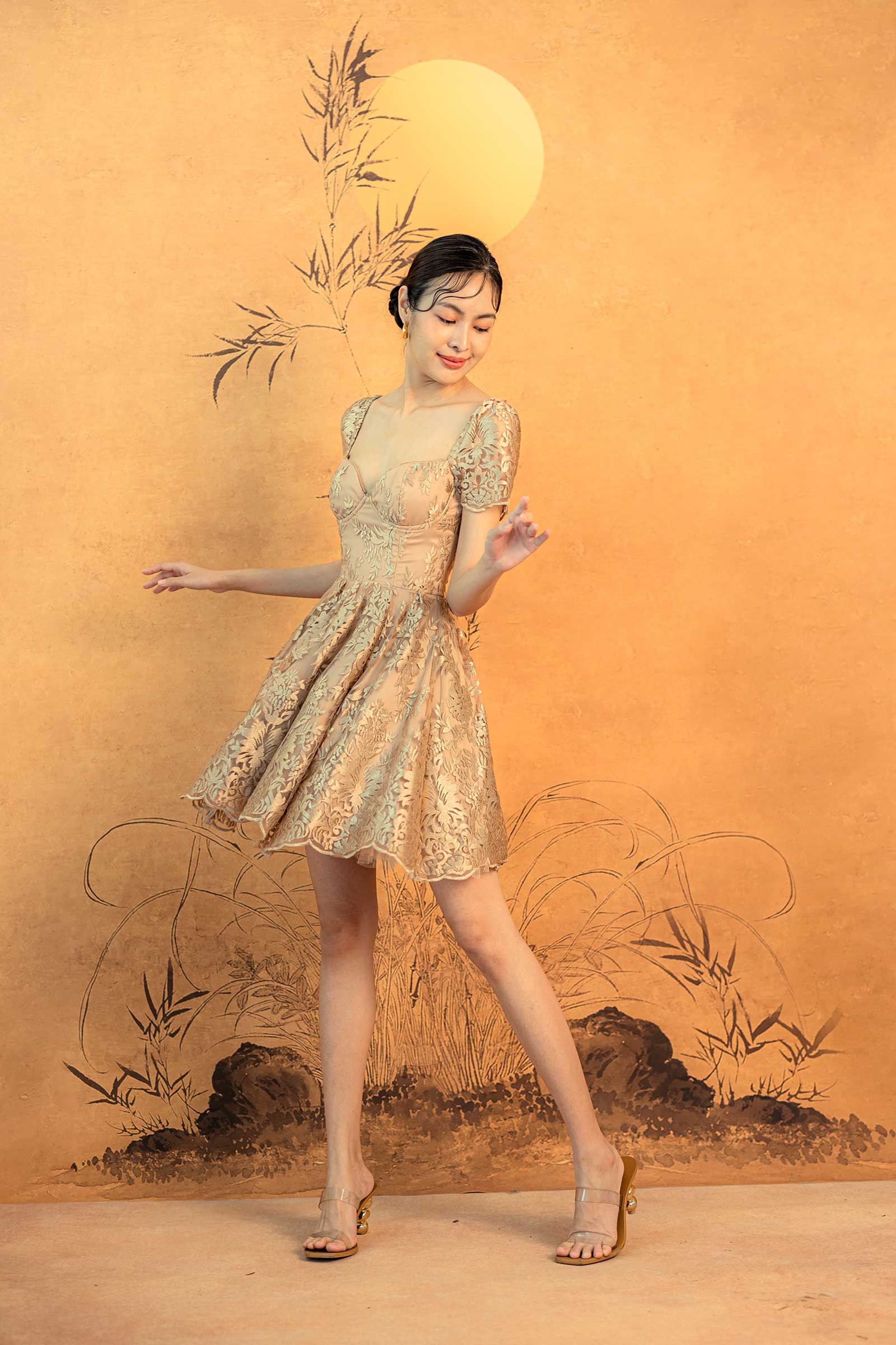 Lei Qiu Dress (Gold) - Image 8
