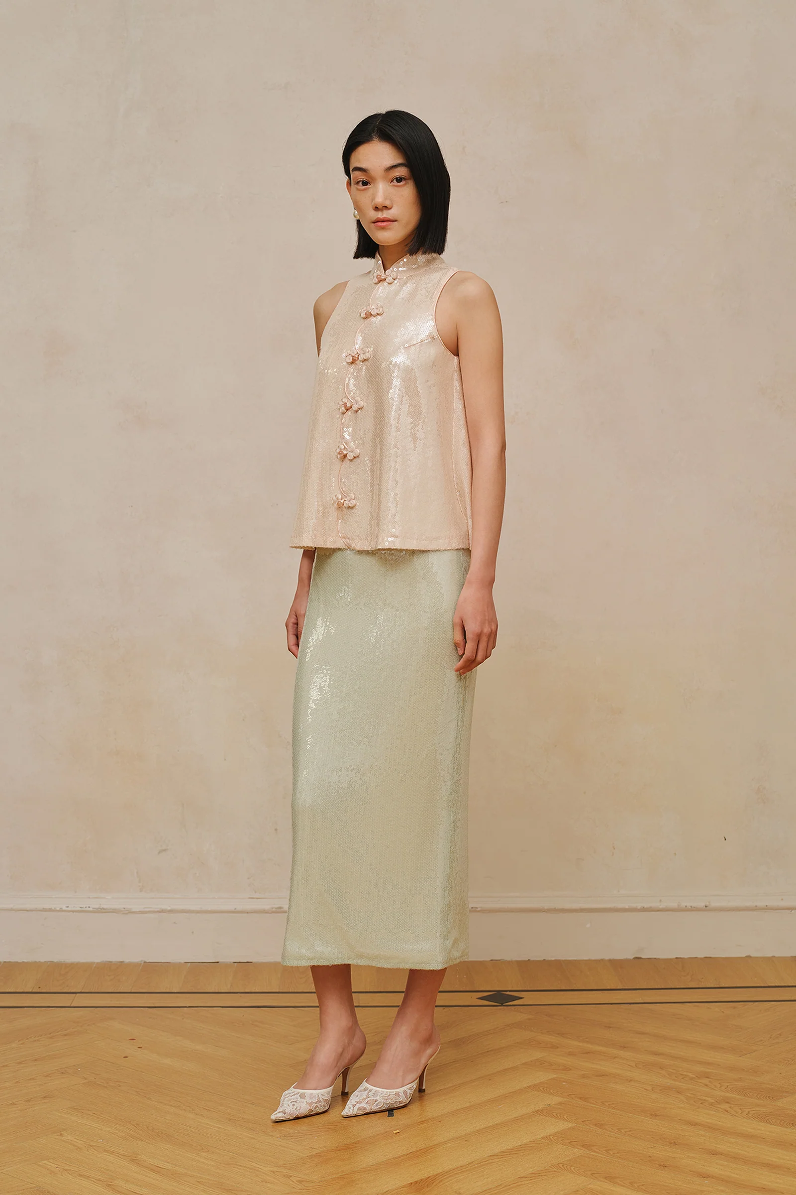 Jaded Midi Skirt (Celadon) - Image 8