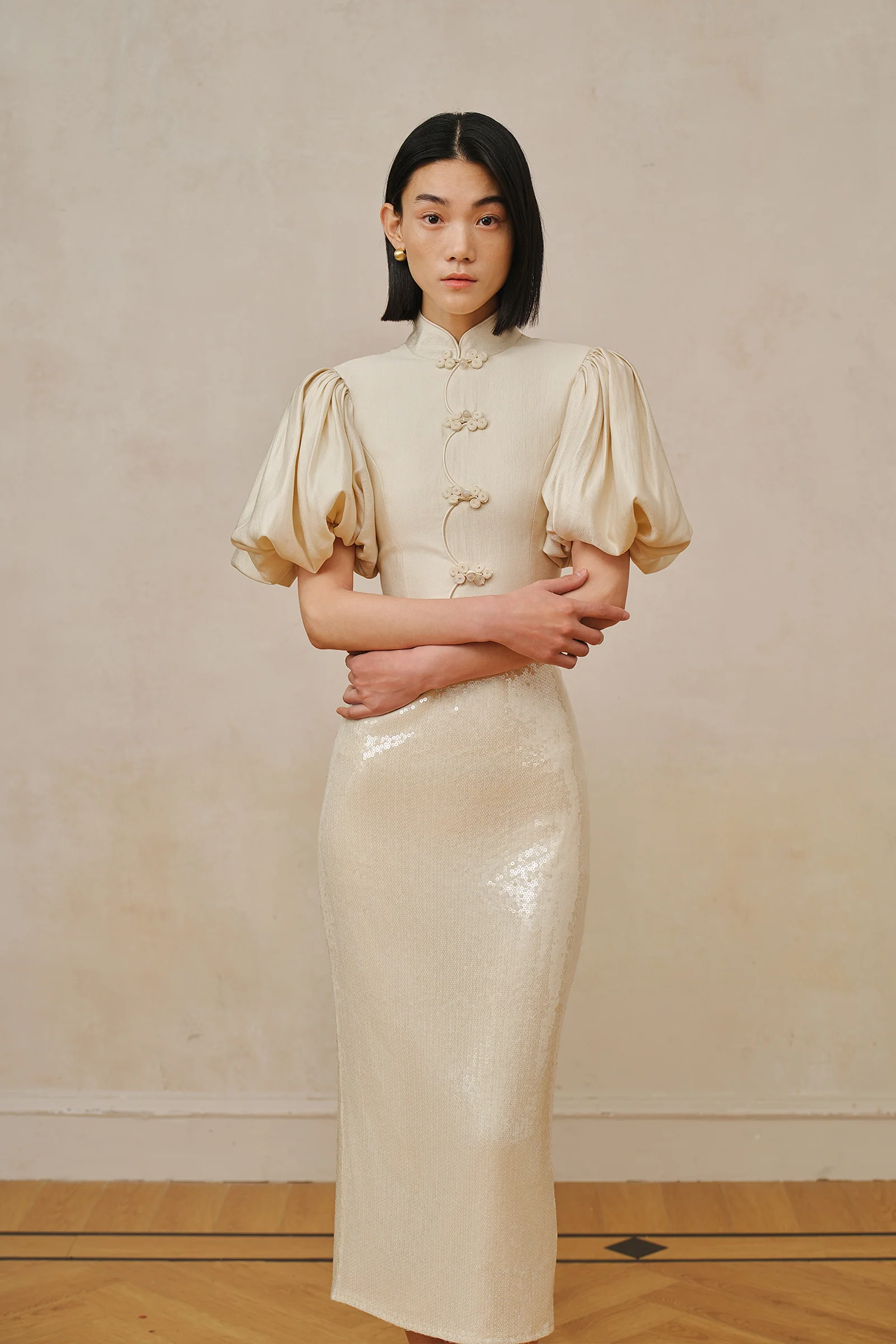 Jaded Midi Skirt (Porcelain Cream) - Image 8