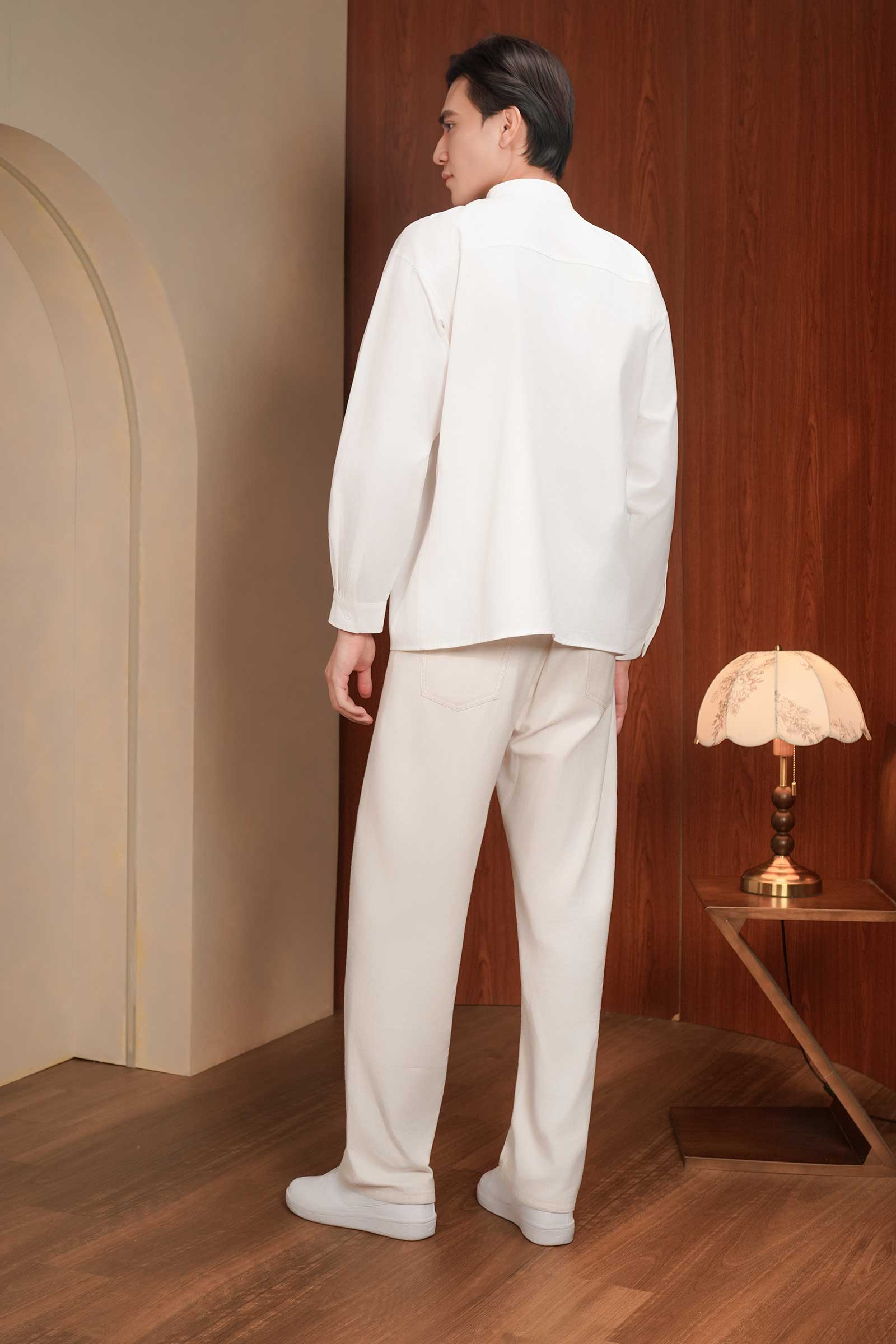Johan Men Shirt (White) - Image 3