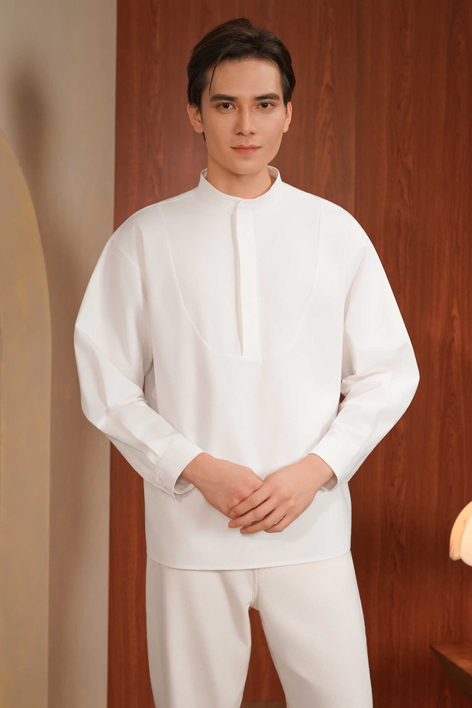 Johan Men Shirt (White) - Image 8