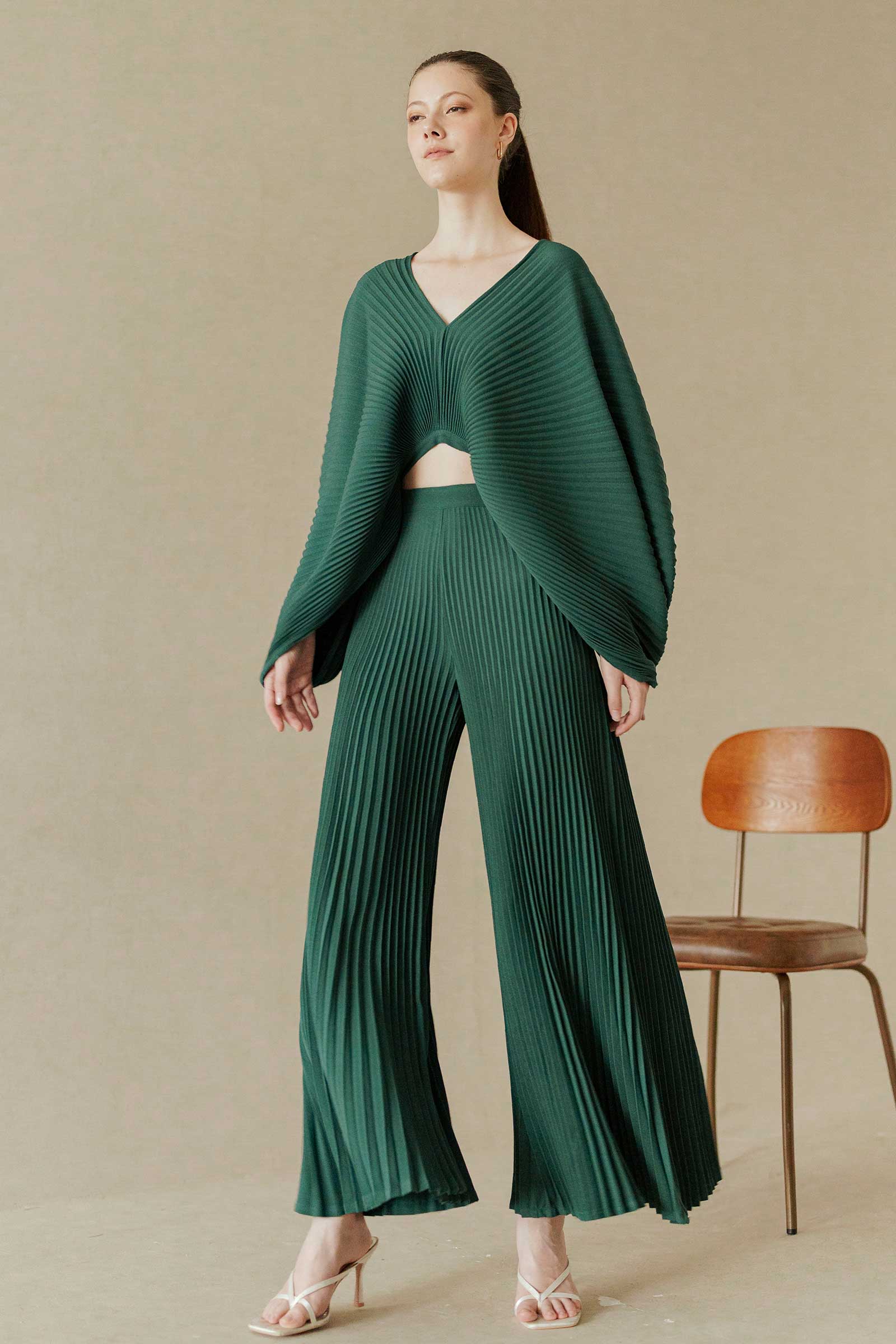 Derre Pleated Pants (Jade) - Image 4
