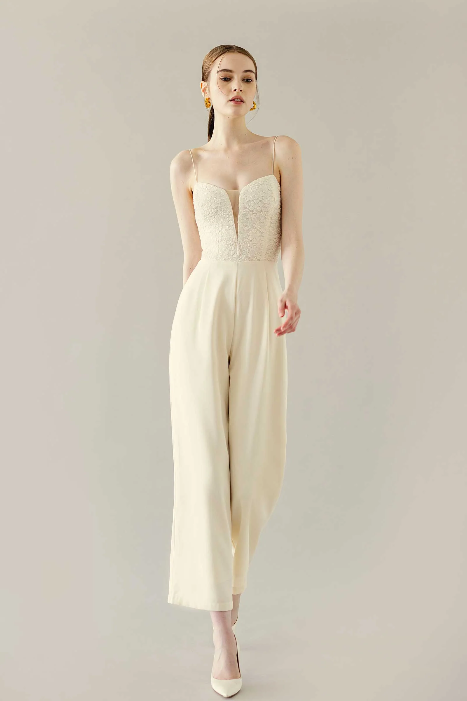 Diara Jumpsuit (Cream) - Image 6