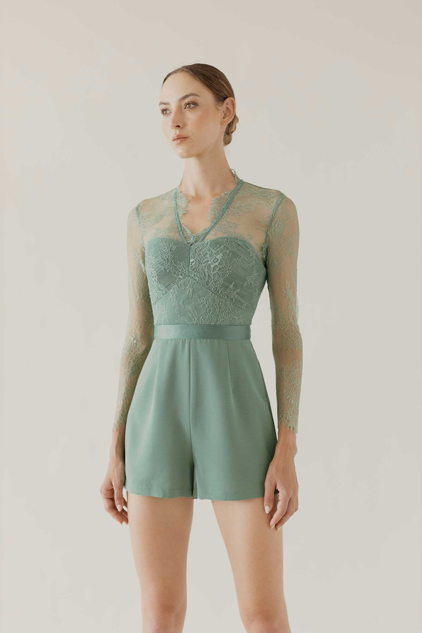 Dokierave Romper (Pale Green) - Image 8