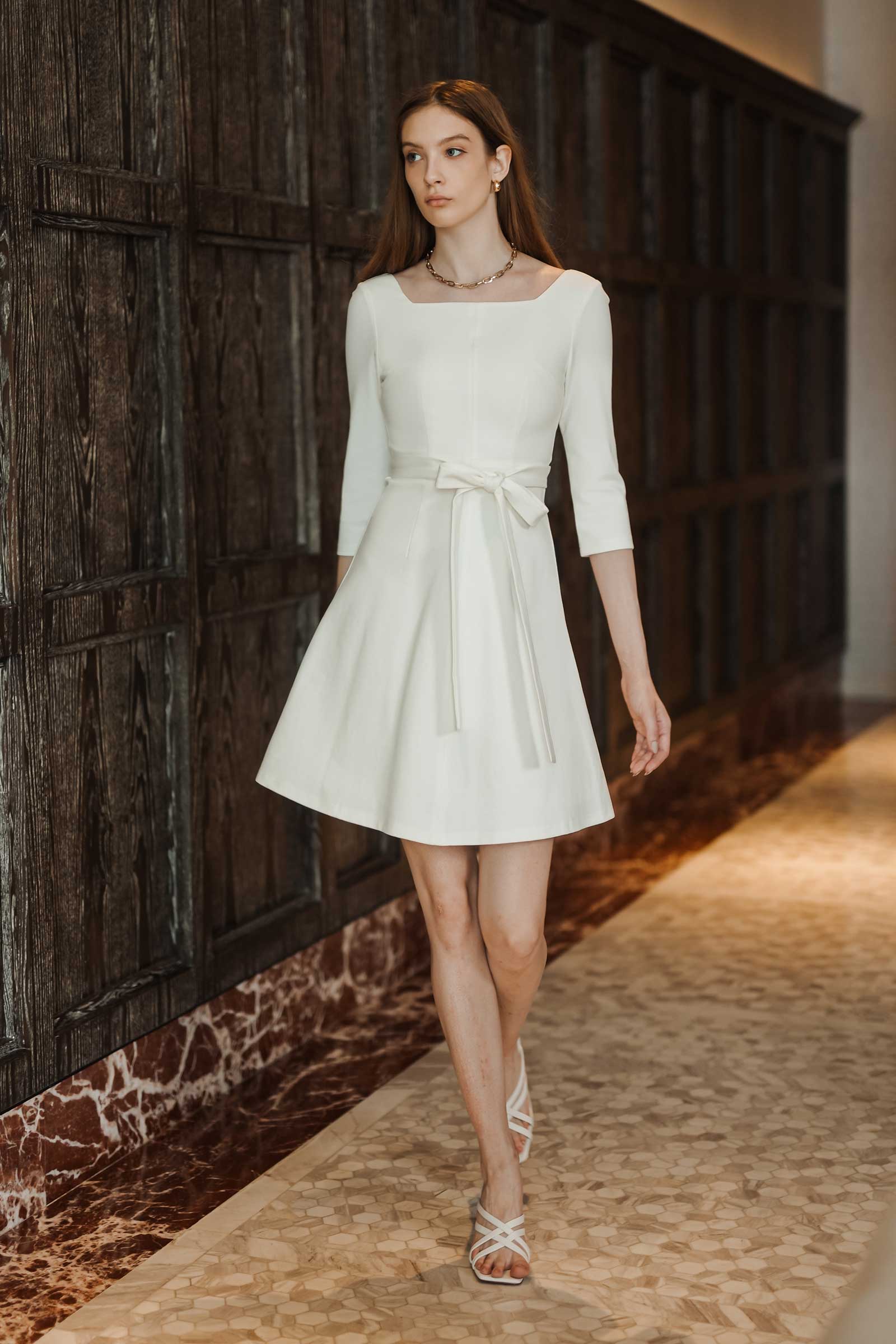 Dofine Dress (White) - Image 4
