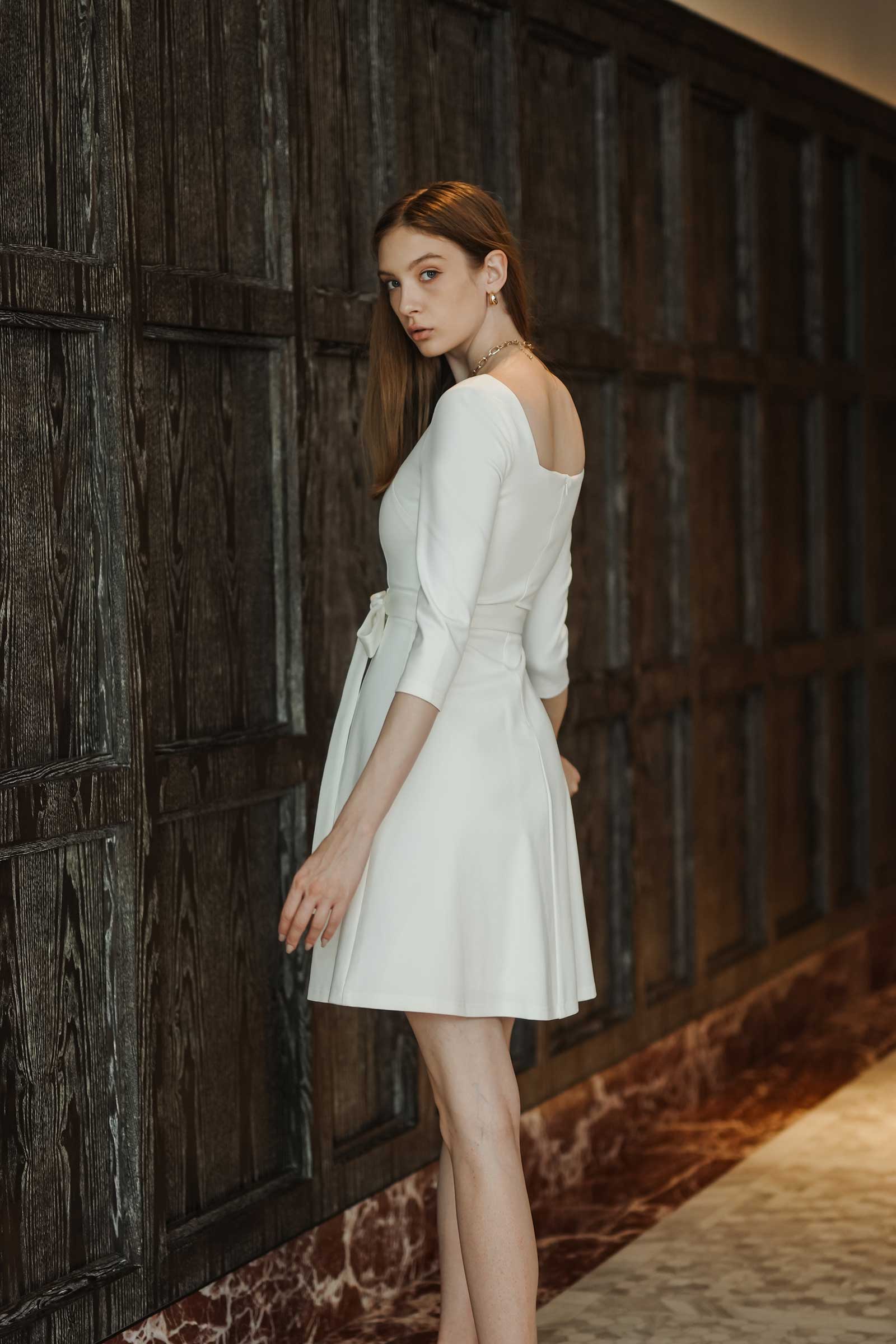 Dofine Dress (White) - Image 6