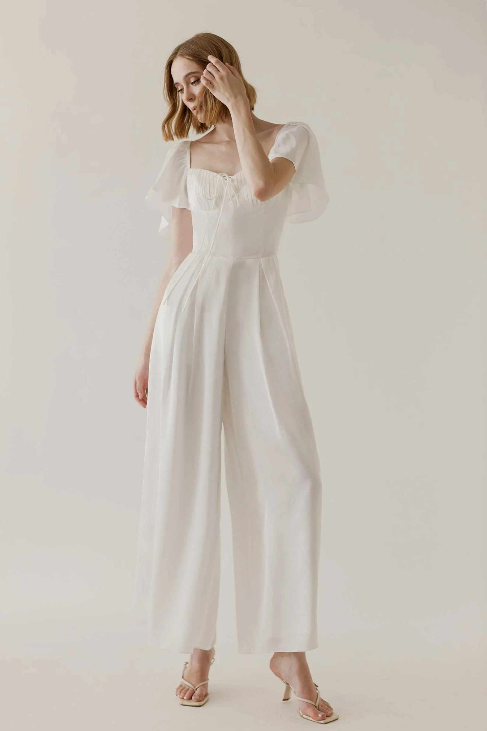 Deruny Jumpsuit (White) - Image 7