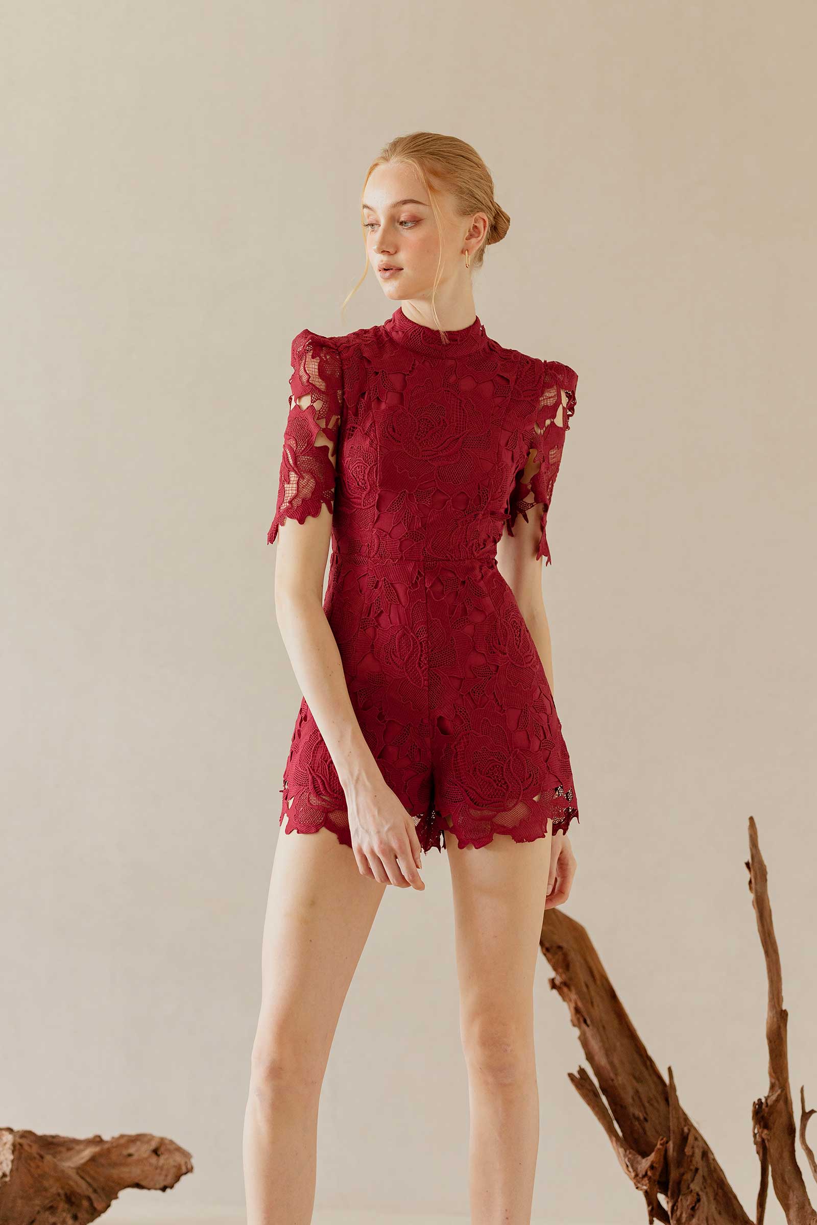 Drissa Romper (Maroon) - Image 5