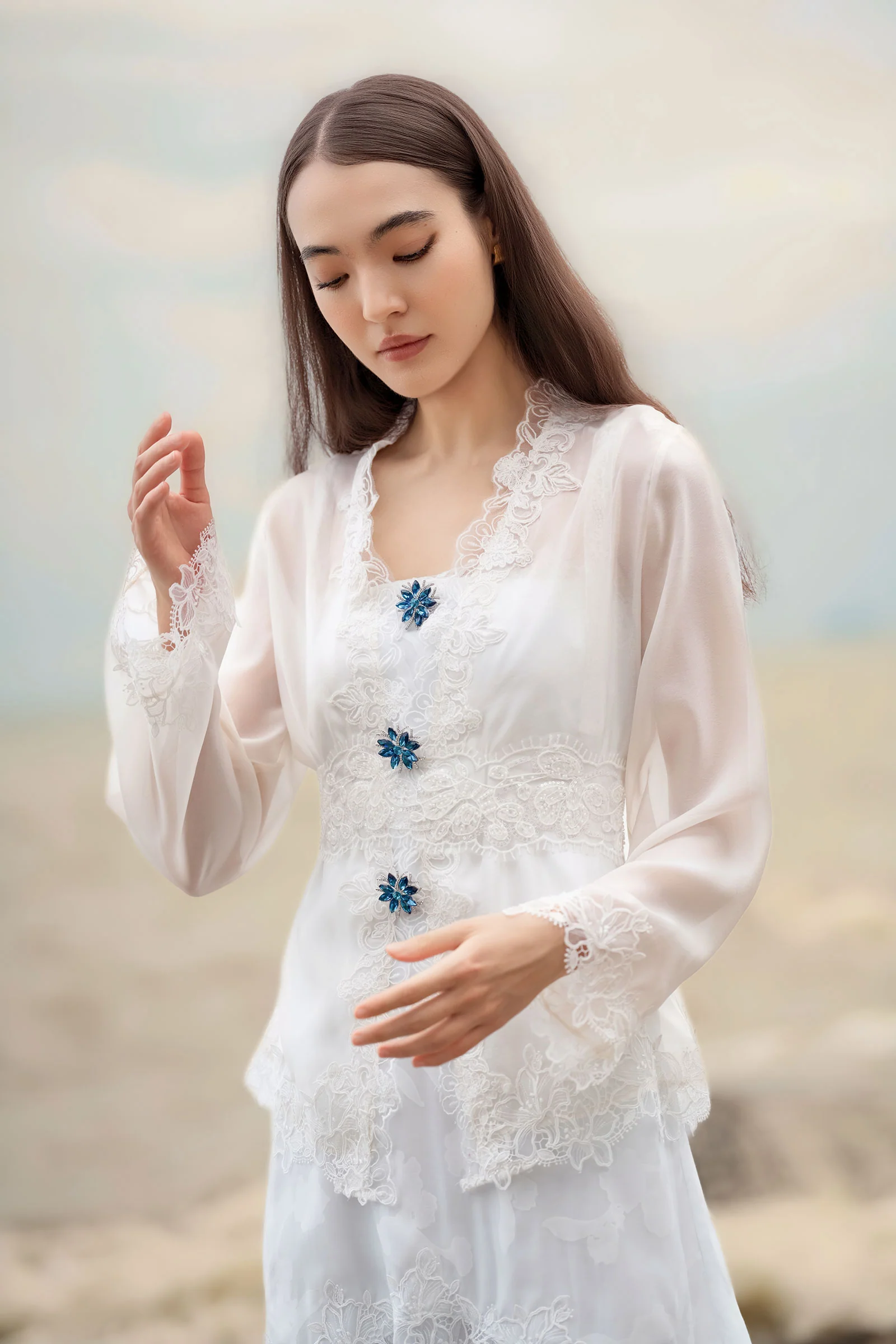 Lumiere Kebaya Set (Baby Blue) - Image 16