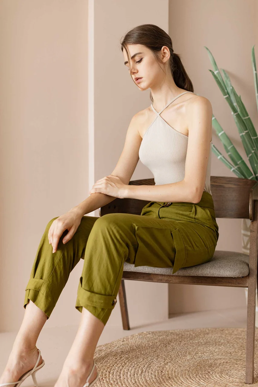 Dikuow Pants (Olive Green) - Image 13