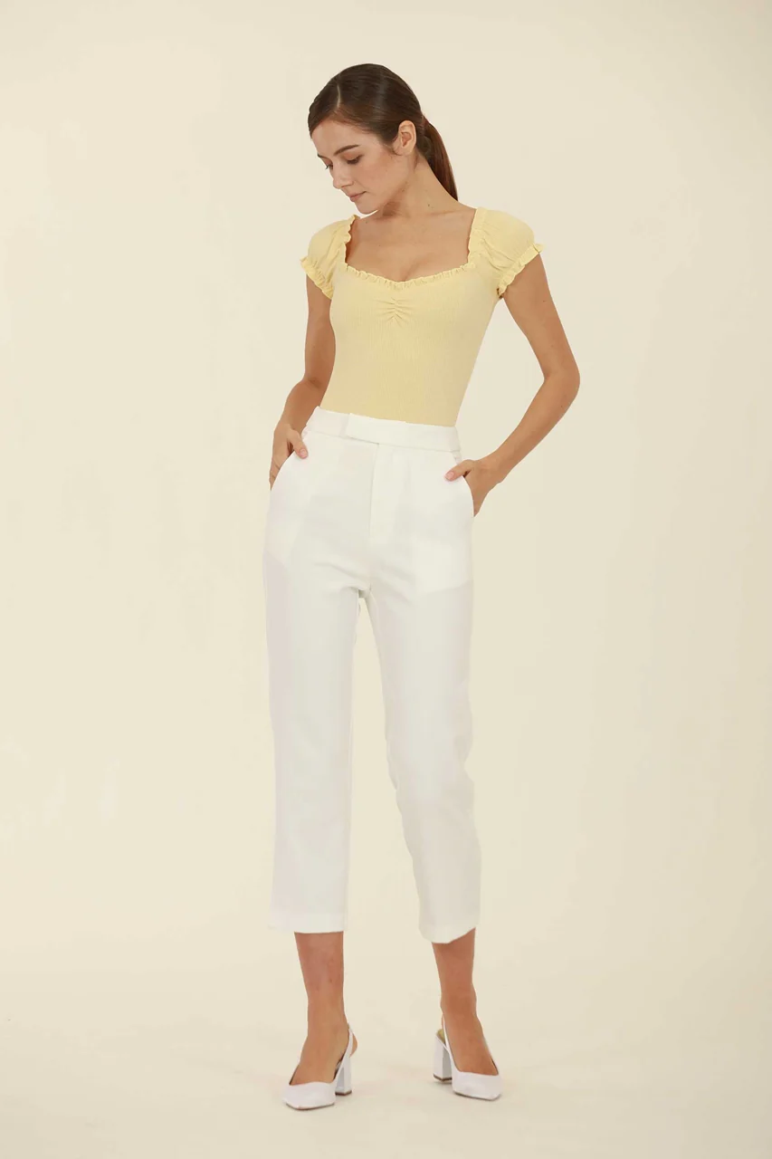 Dhilhaf Bodysuit (Pale Yellow) (NON RETURNABLE) - Image 3