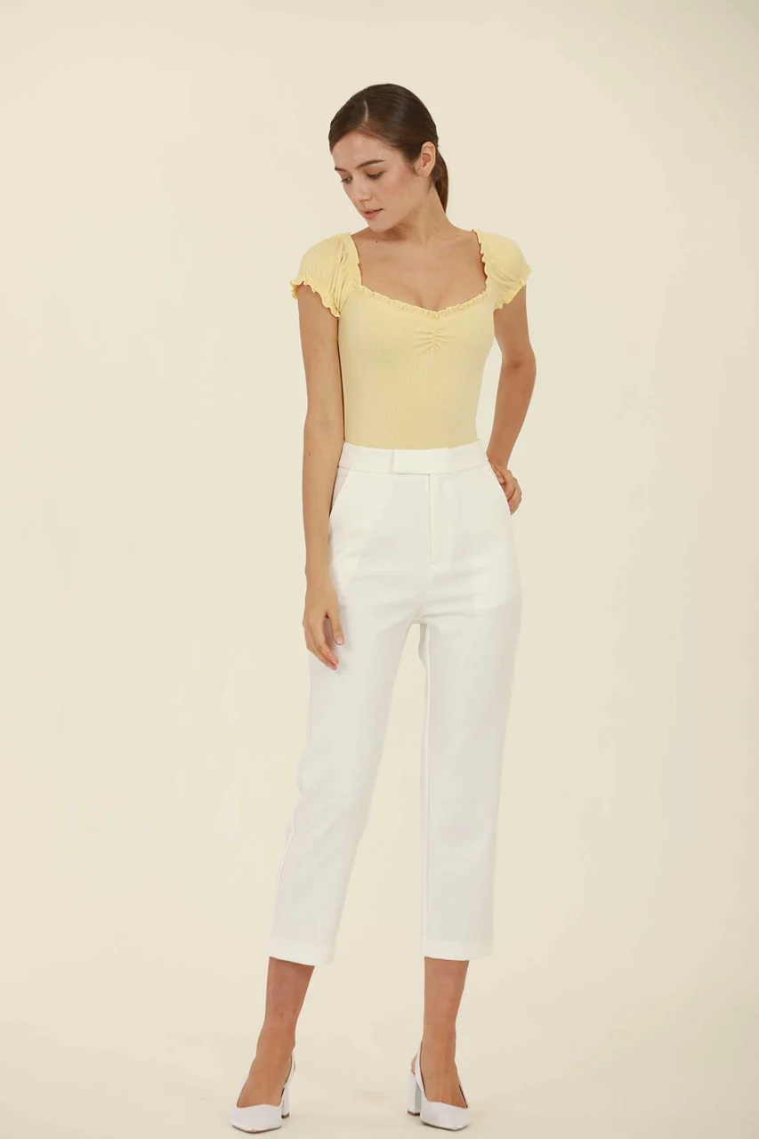 Dhilhaf Bodysuit (Pale Yellow) (NON RETURNABLE) - Image 4