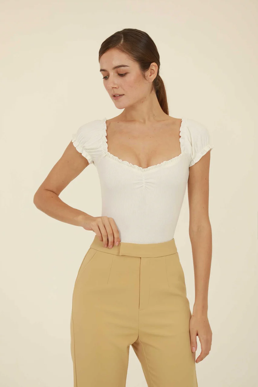 Dhilhaf Bodysuit (White) (NON RETURNABLE) - Image 4