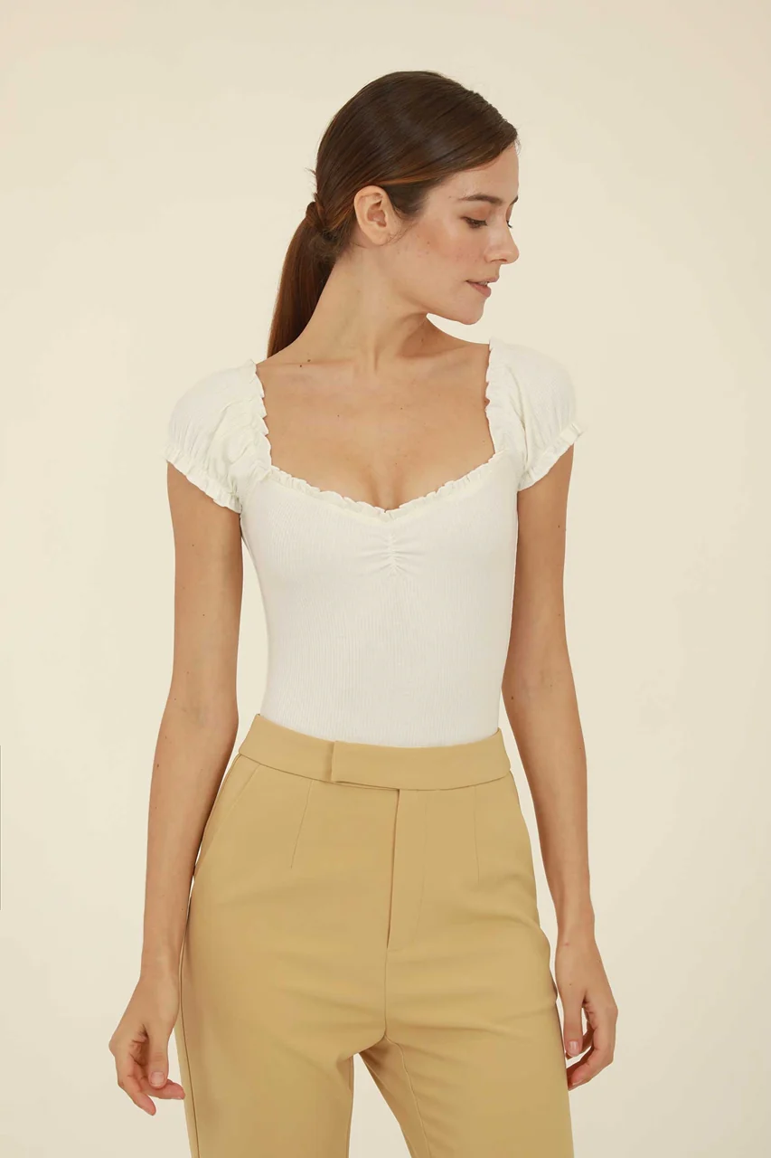 Dhilhaf Bodysuit (White) (NON RETURNABLE) - Image 5