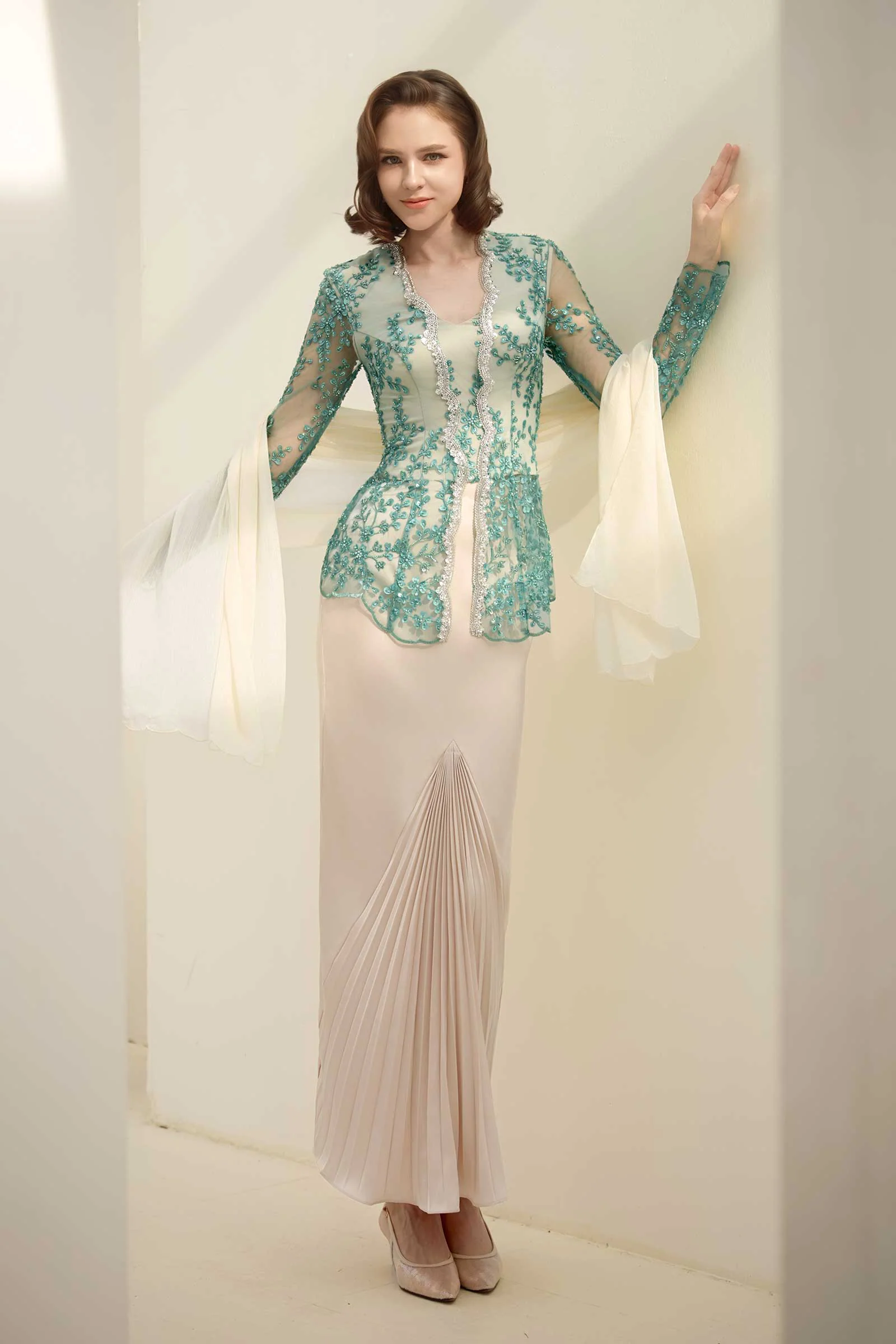 Zamrud Kebaya Top (Jade) - Image 3