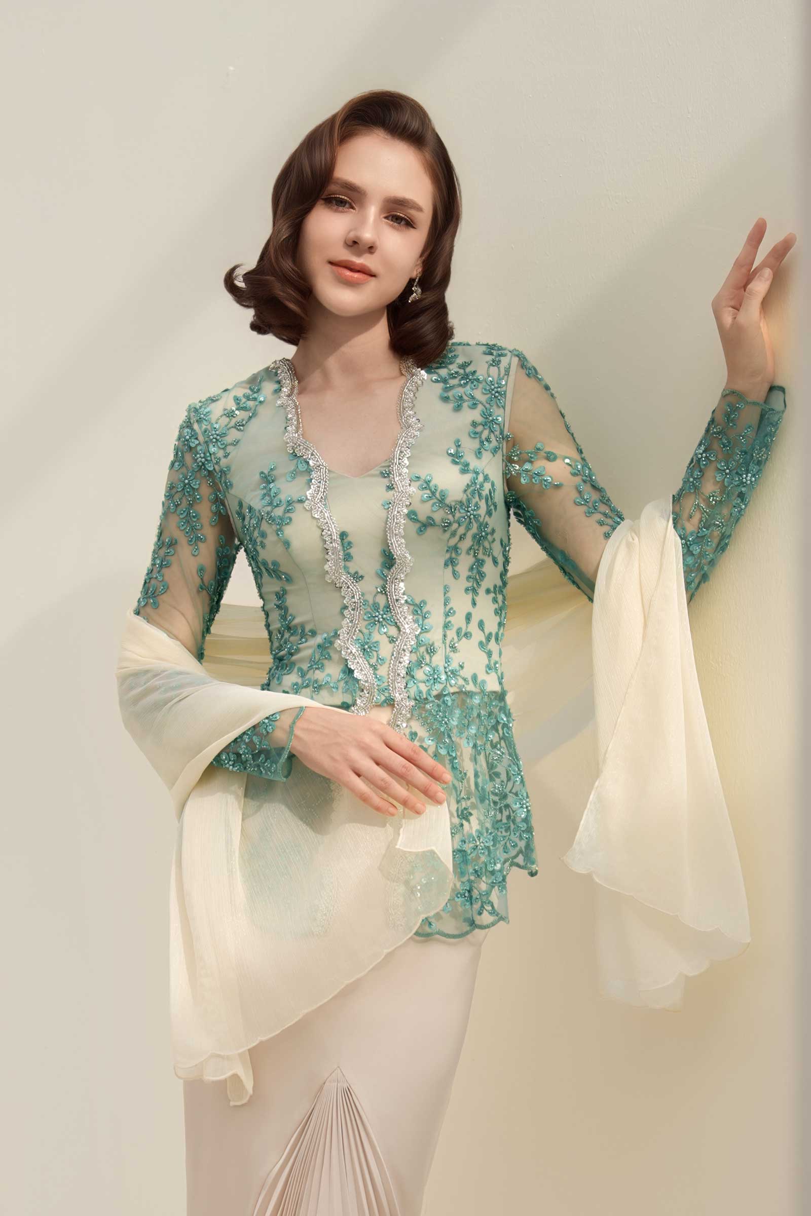Zamrud Kebaya Top (Jade) - Image 5